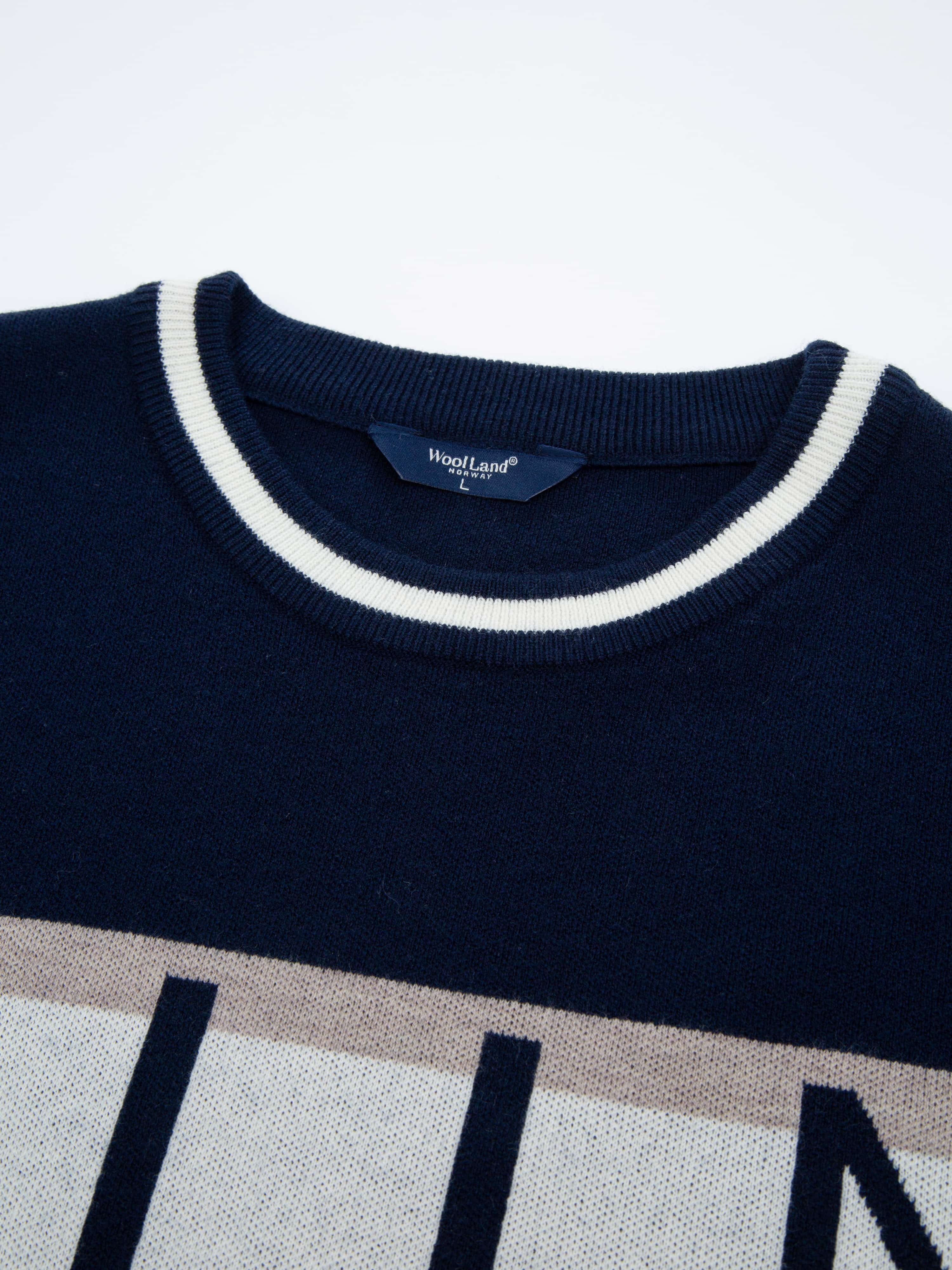Solsidan Wool Sweater Dark Blue