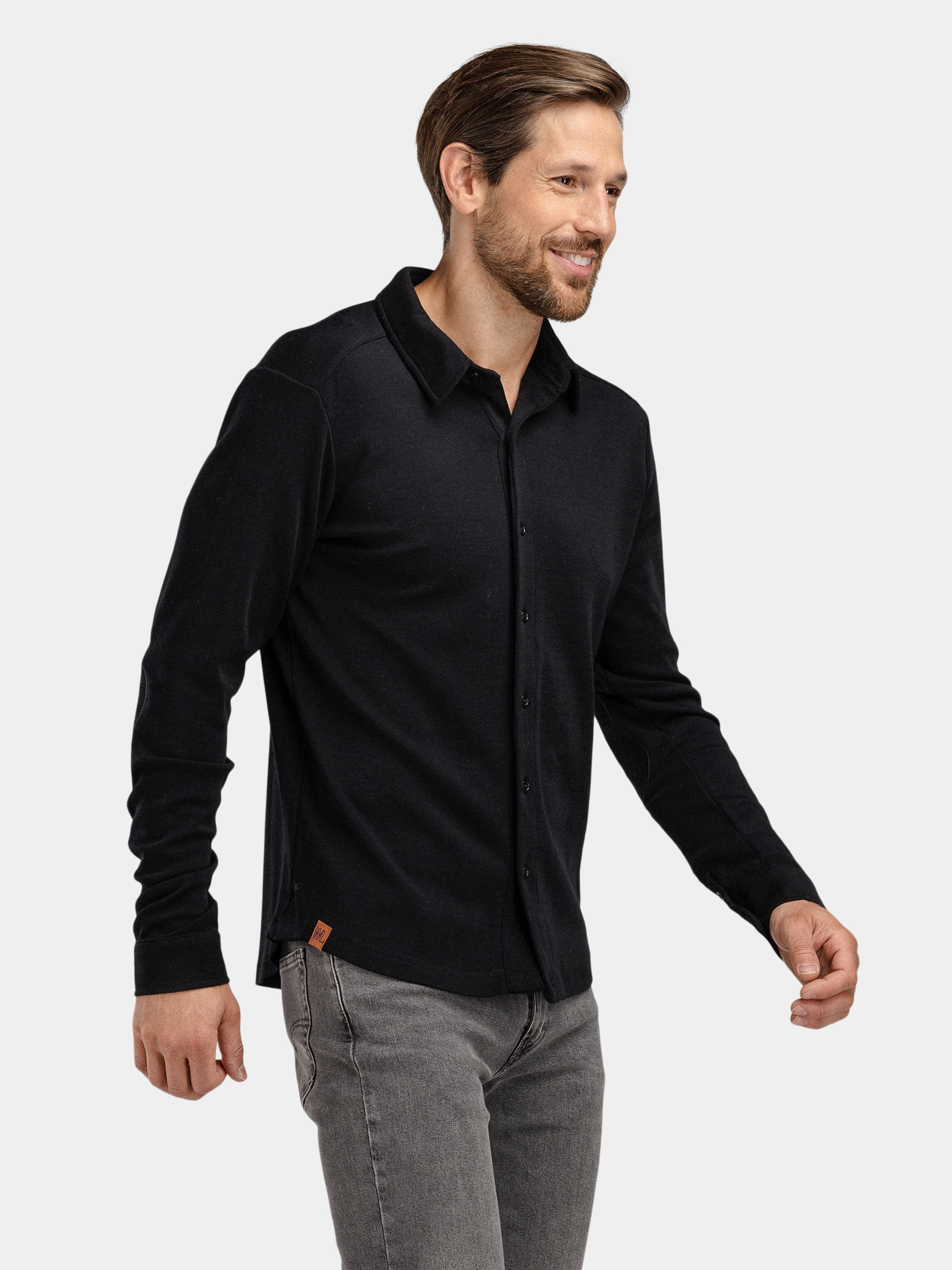 Vefsna Merino Shirt Black
