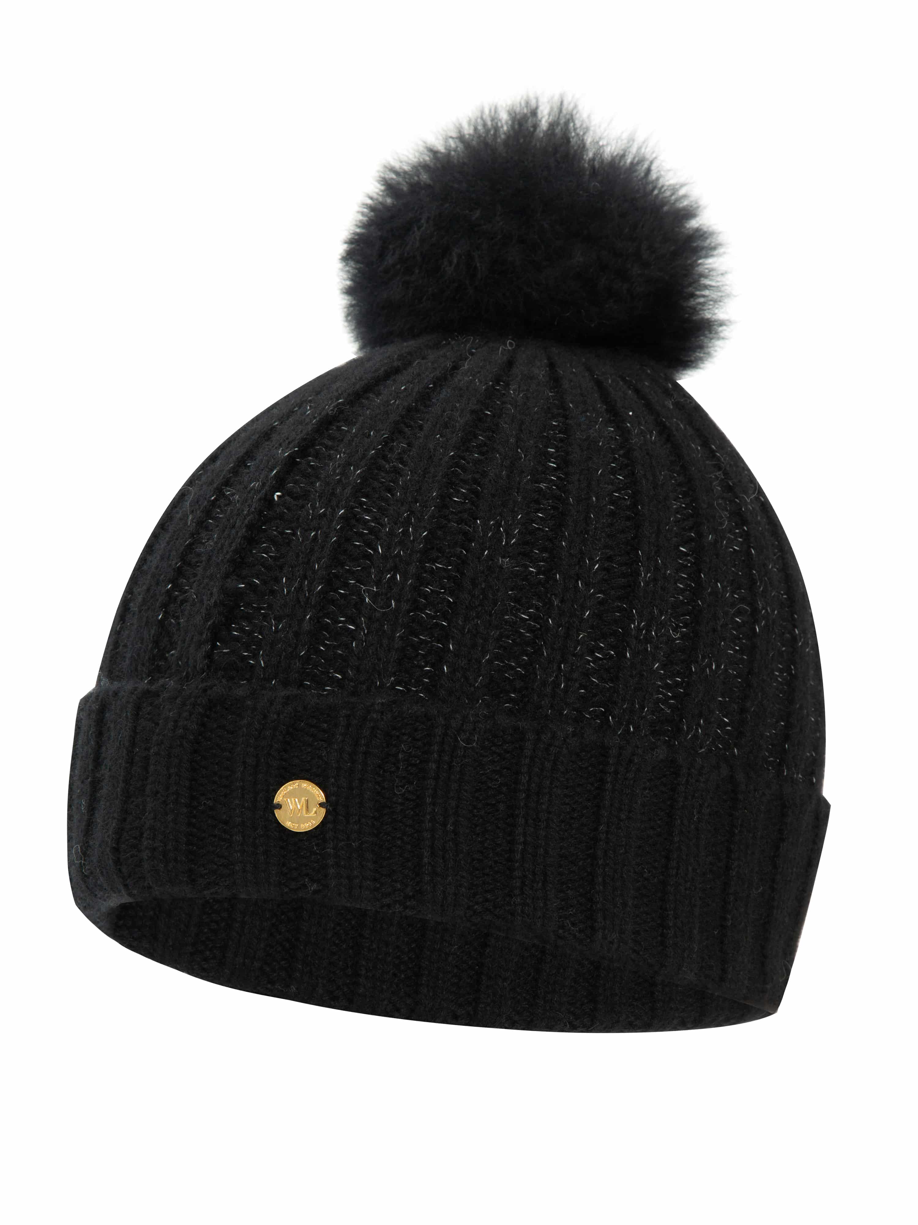 Moss Cashmere Hat Black