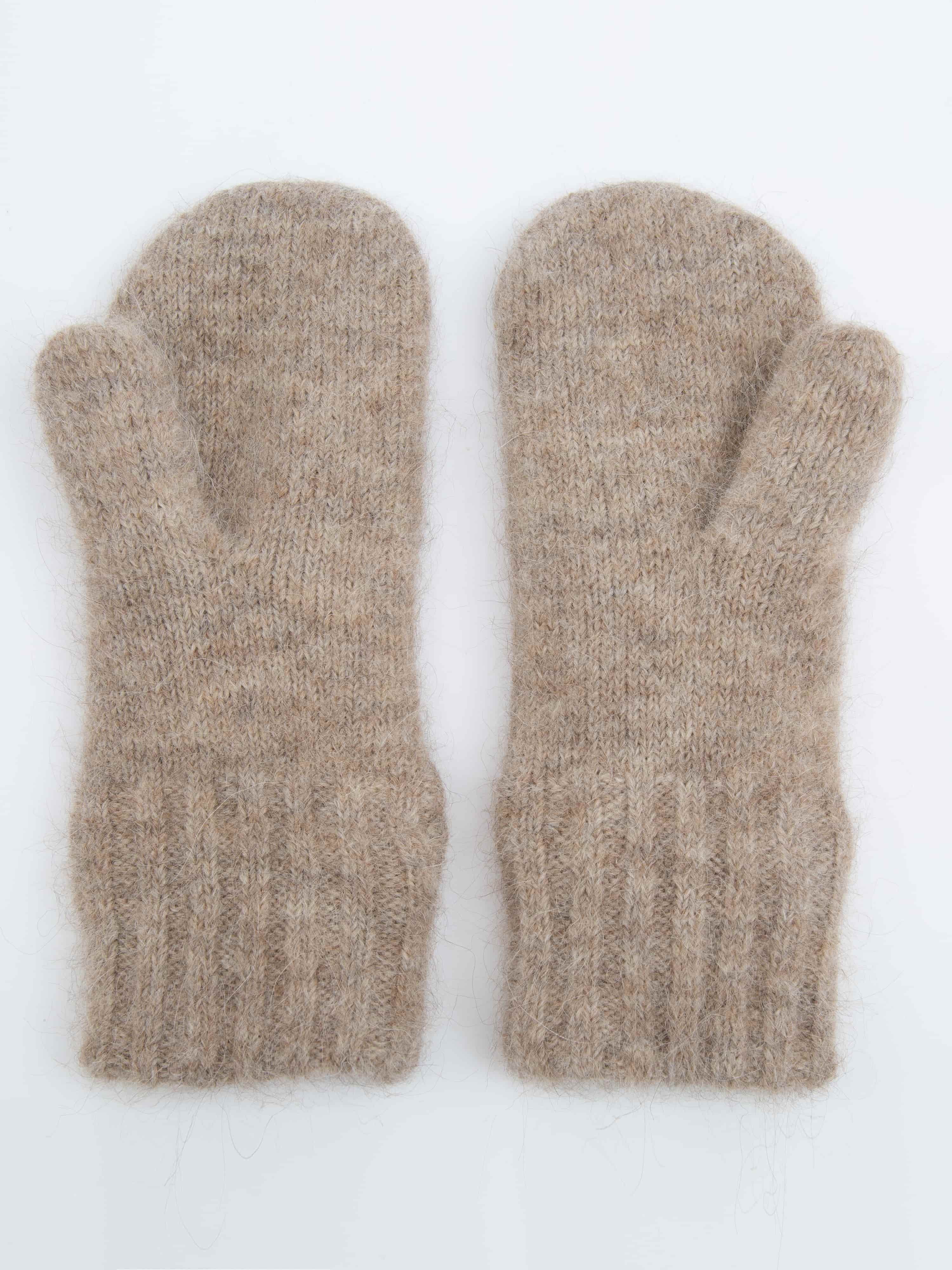 Raulandtind Knitted Mittens  Latte