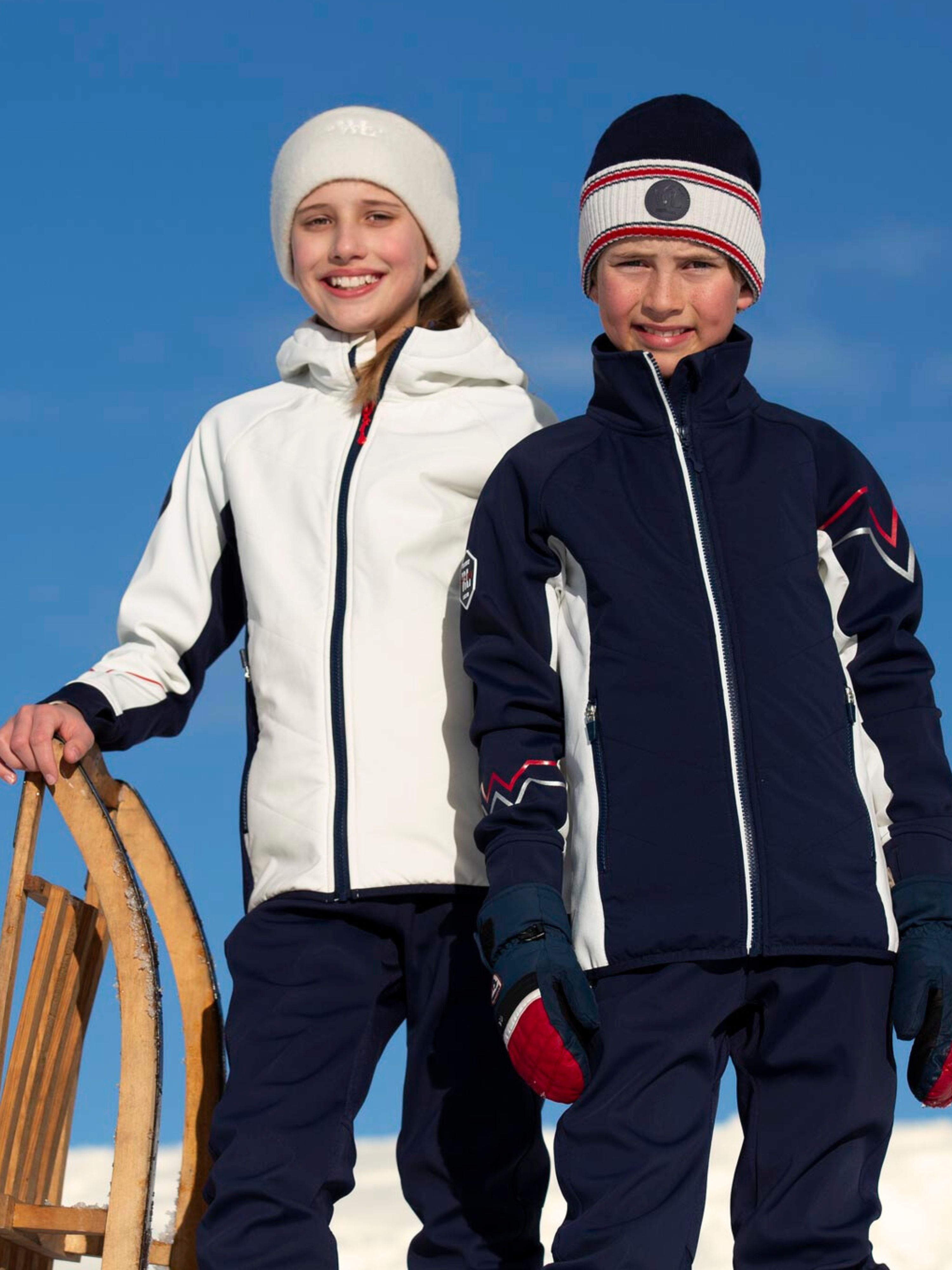 Norefjell Wool Fleece Headband Navy White