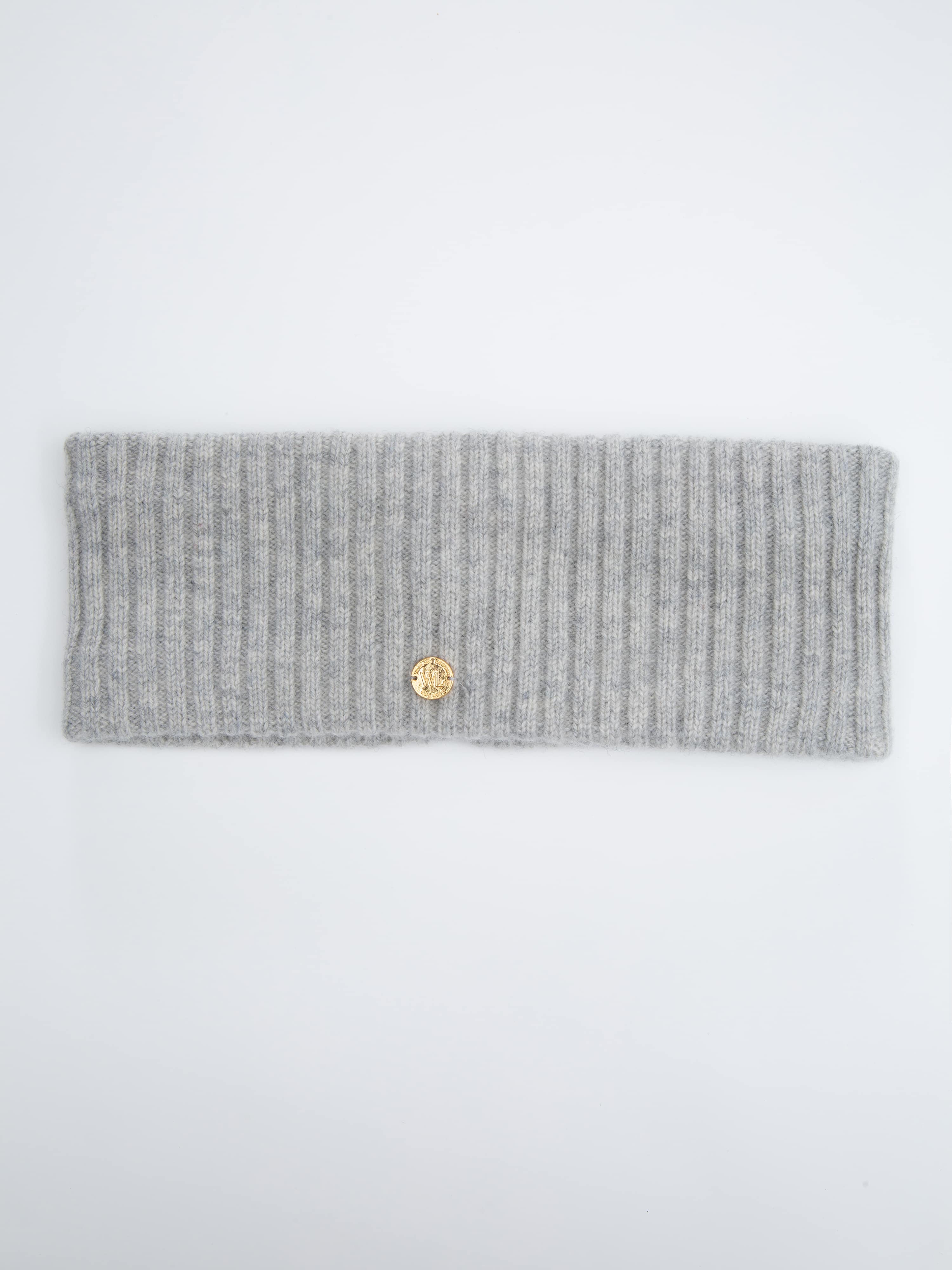 Stryn Knitted Headband Grey Melange