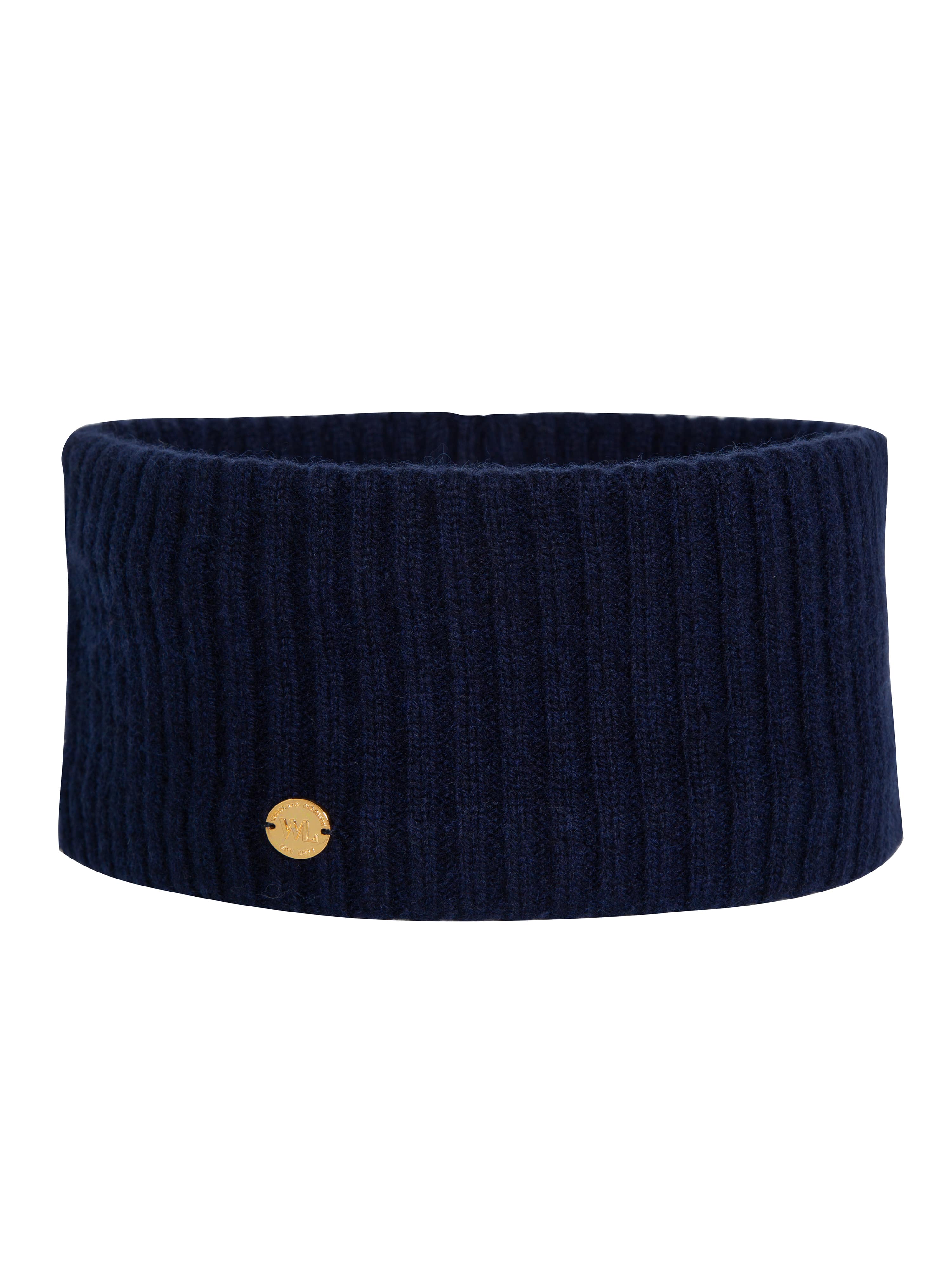 Stryn Knitted Headband Blue Ink