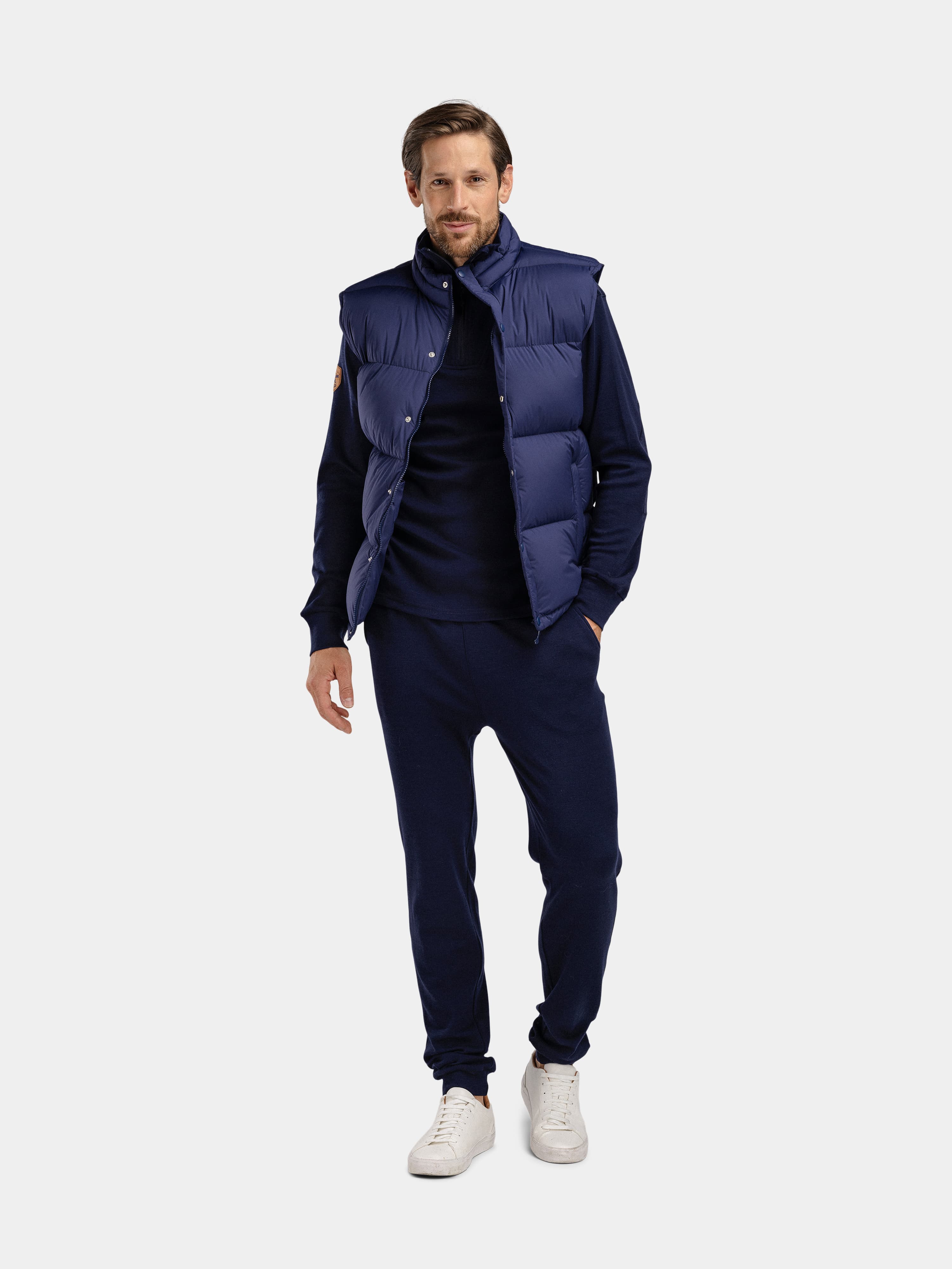 Lindesnes Down Vest Blue Ink