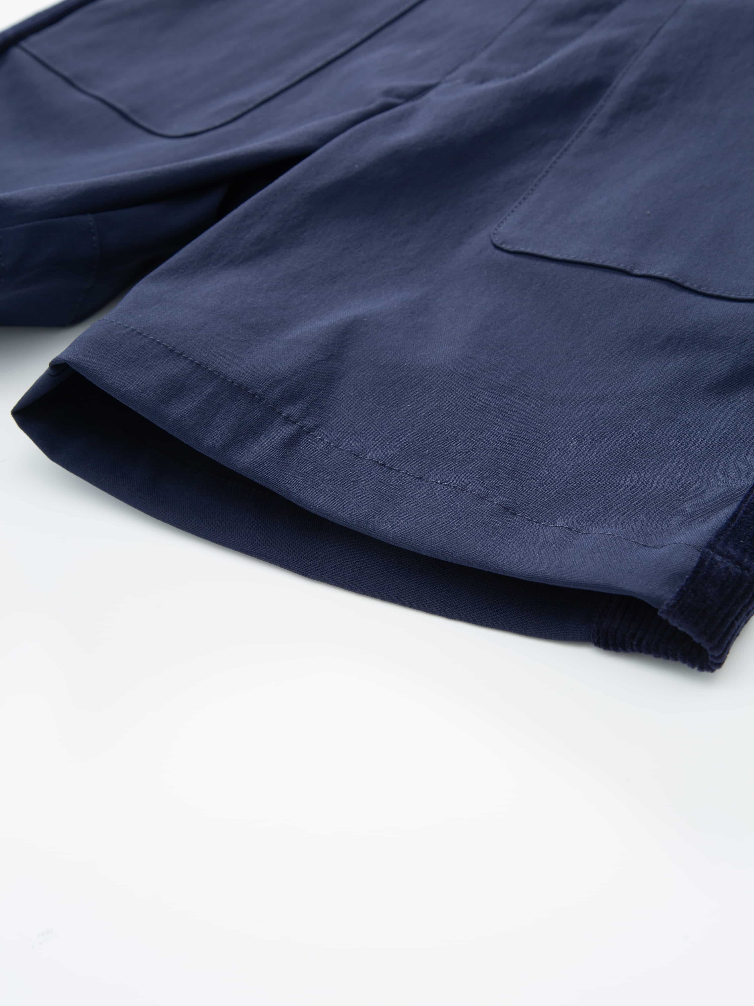 Romsdalseggen Corduroy Boy Shorts  Blue Ink