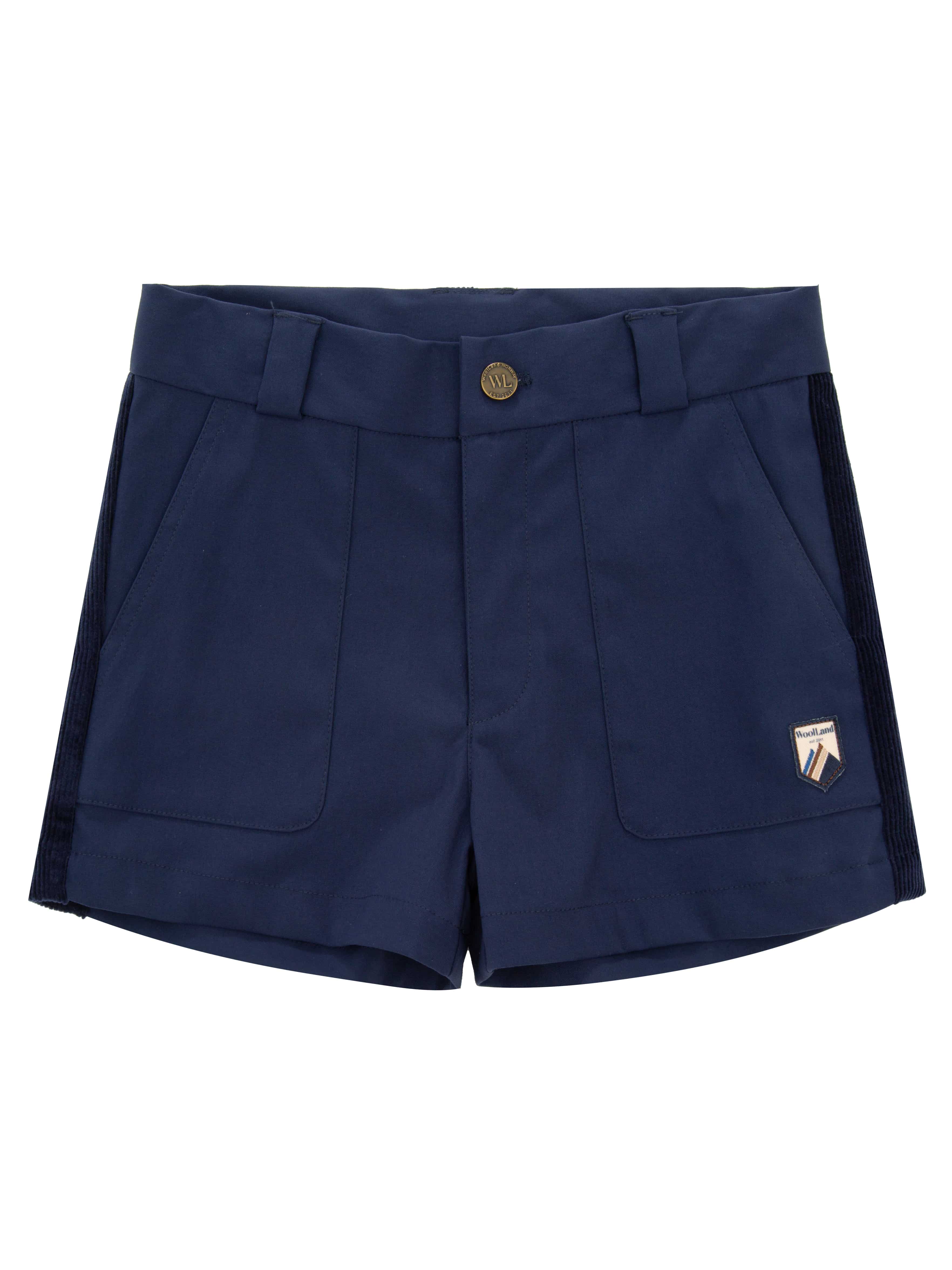 Romsdalseggen Corduroy Girl Shorts  Blue Ink