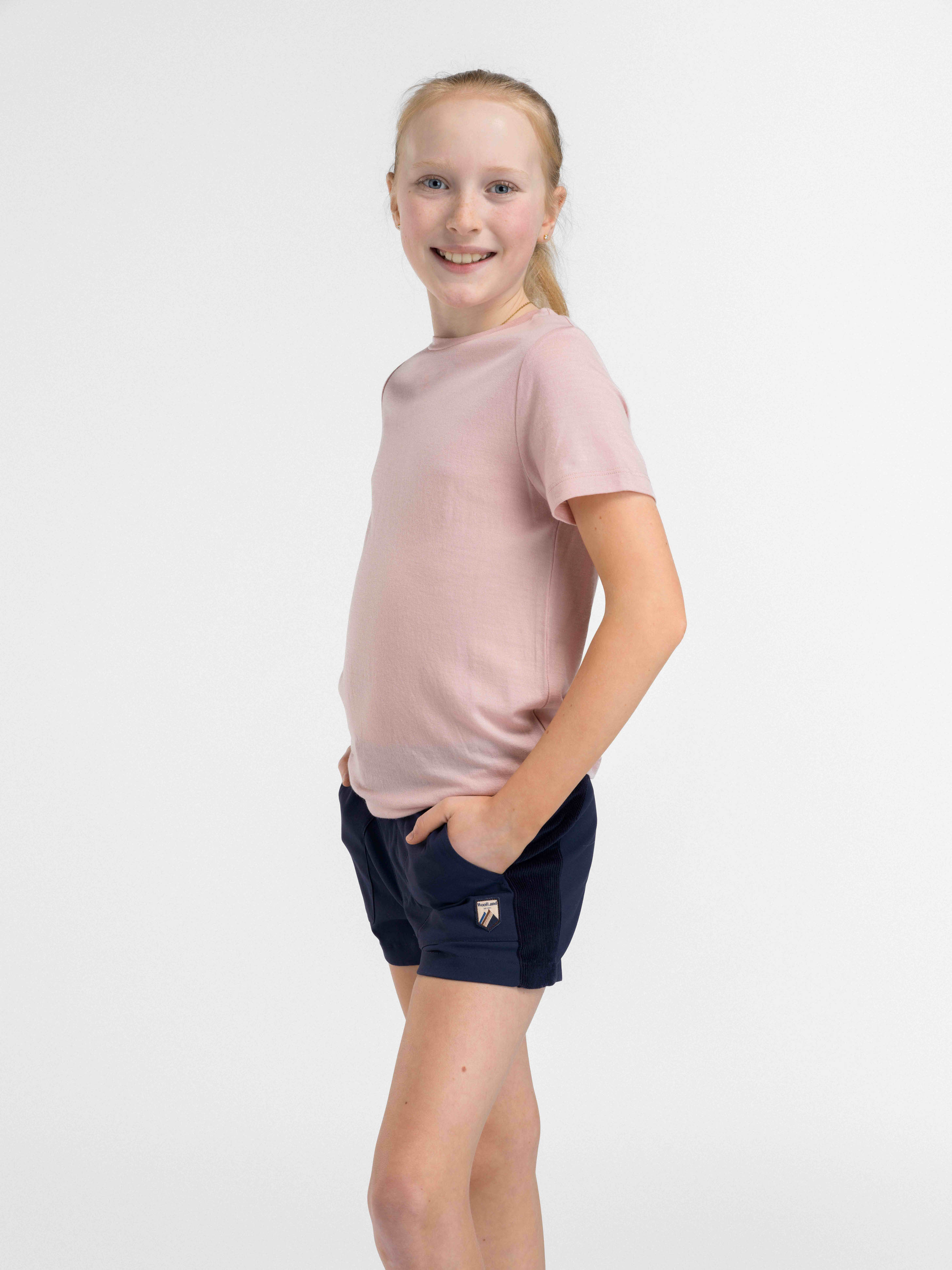 Romsdalseggen Corduroy Girl Shorts  Blue Ink