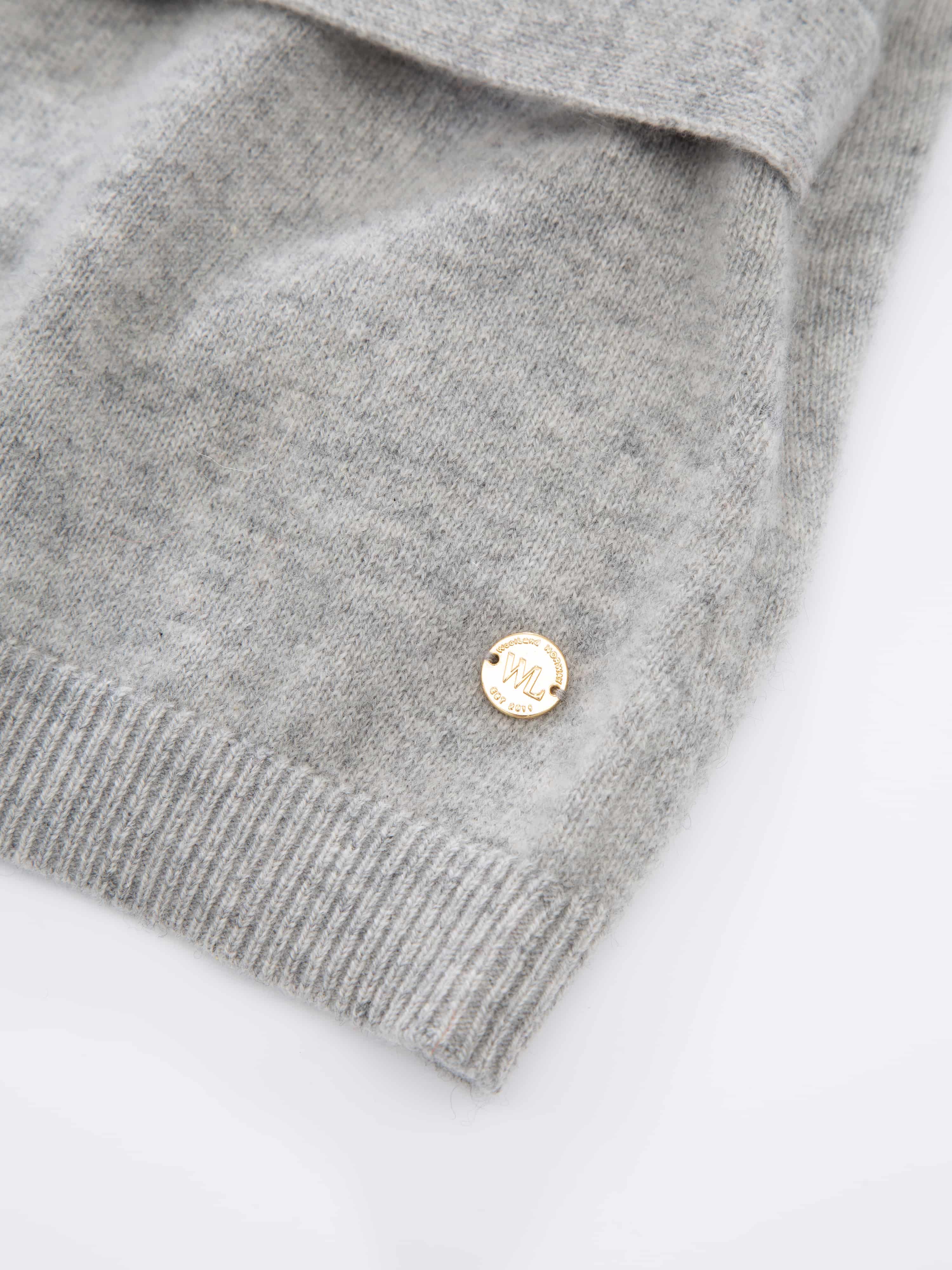 Arendal Cashmere Wrap-Cardigan Grey Melange