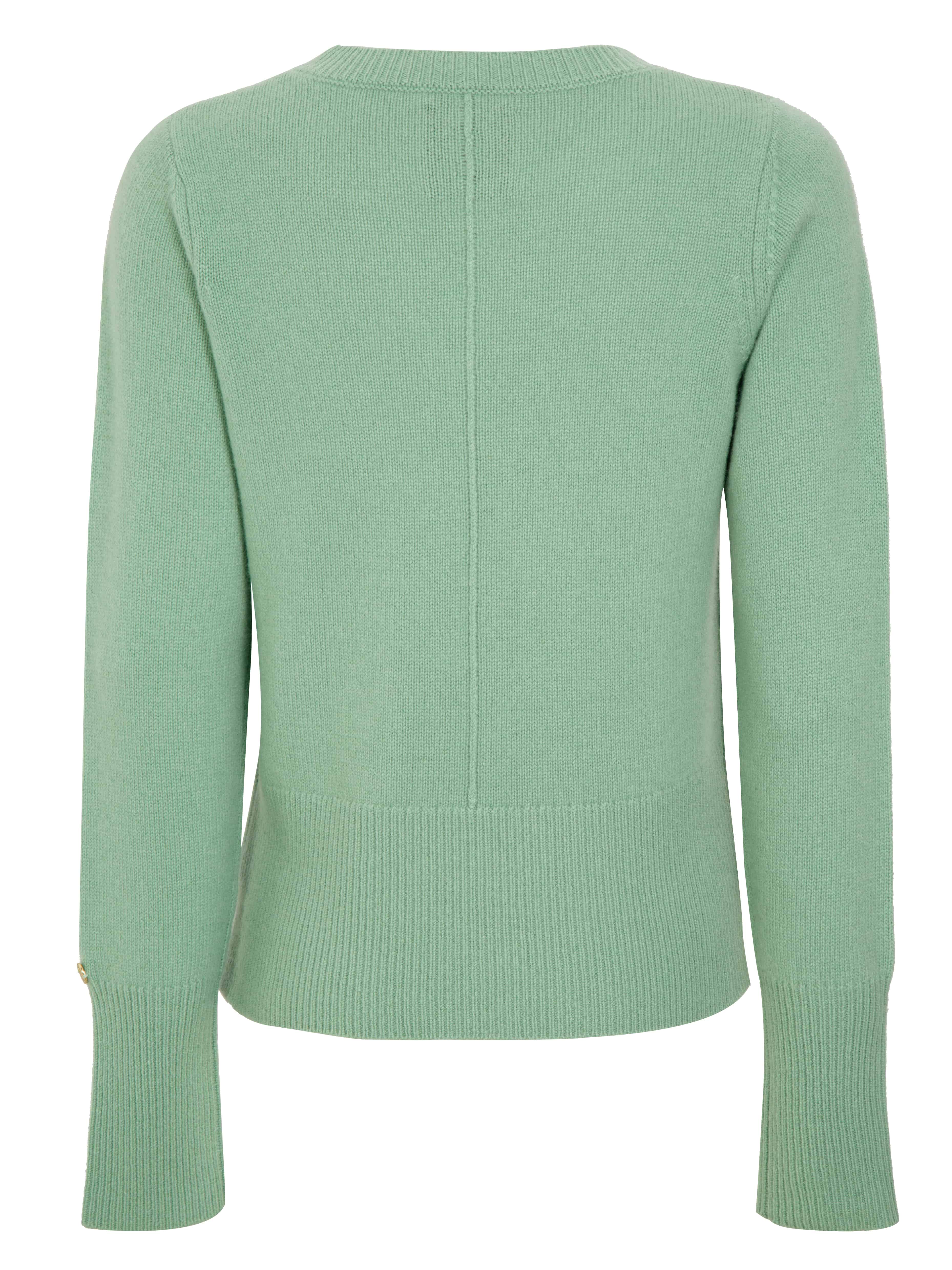 Lindesnes Cashmere Sweater Green Sage