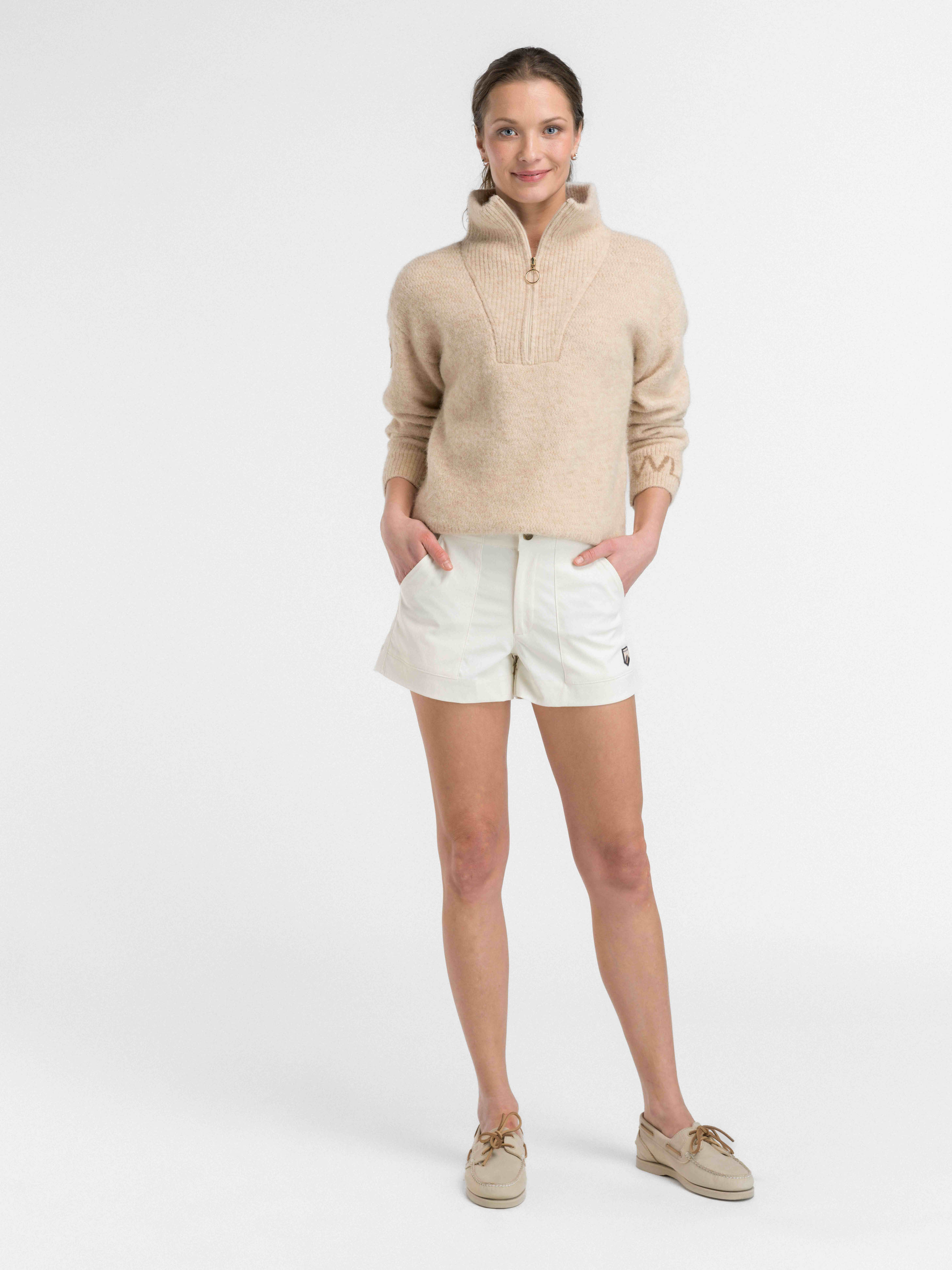 Loen Alpaca Wool Knit Sweater Sand Dunes