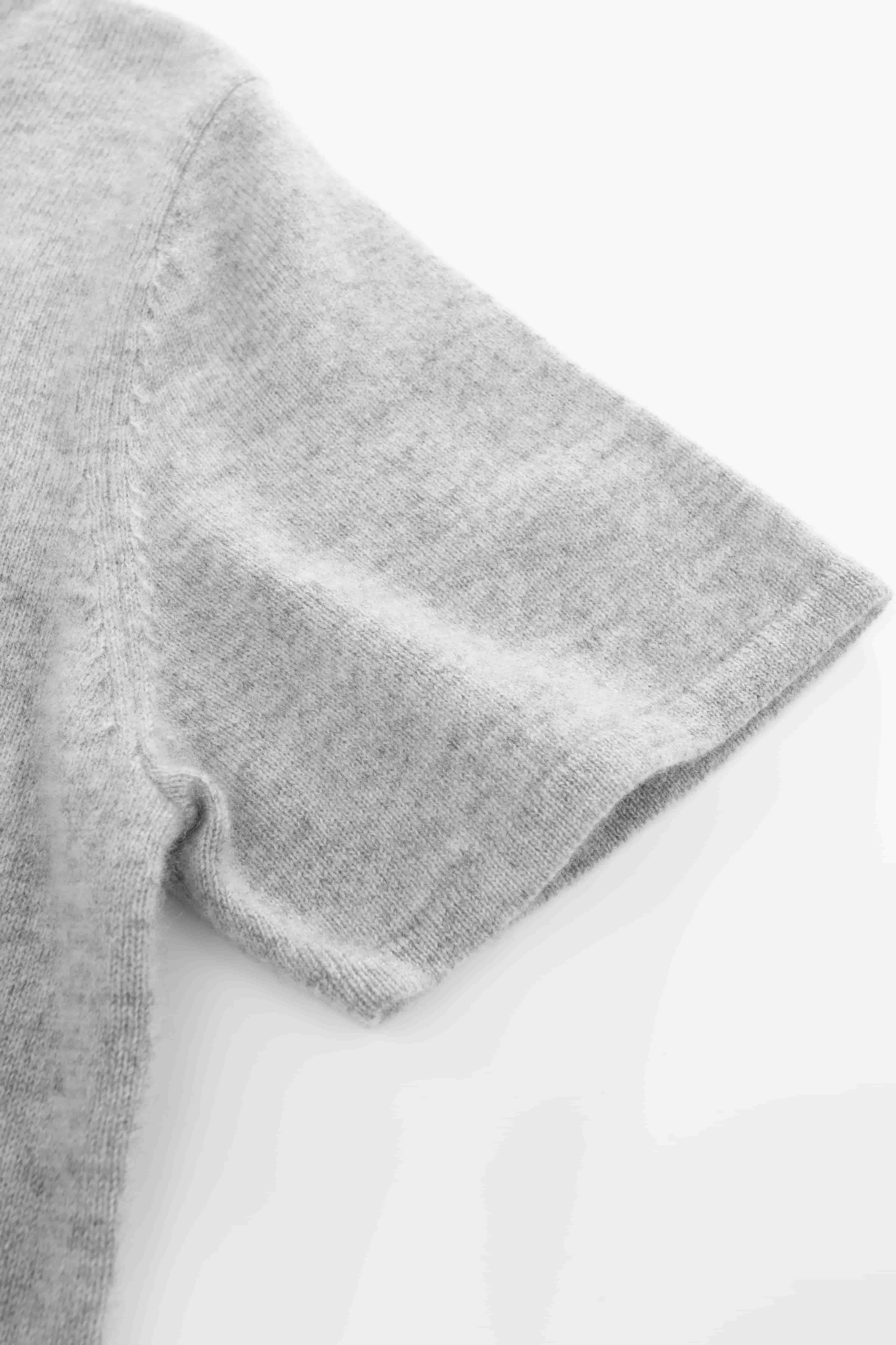 Loftet Cashmere T-Shirt Grey Melange