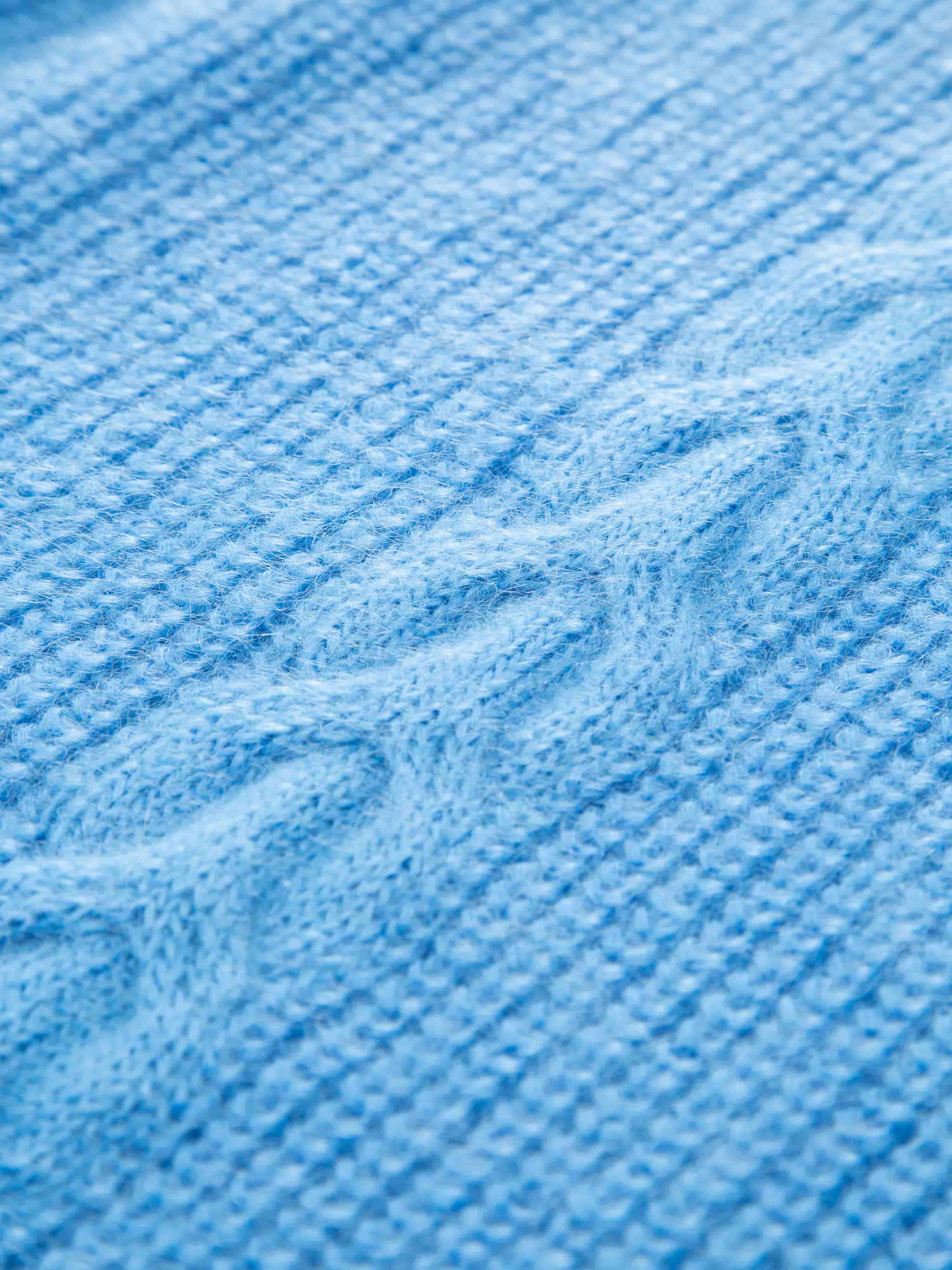 Olden knitted sweater Woman Blue Wave - WoolLand