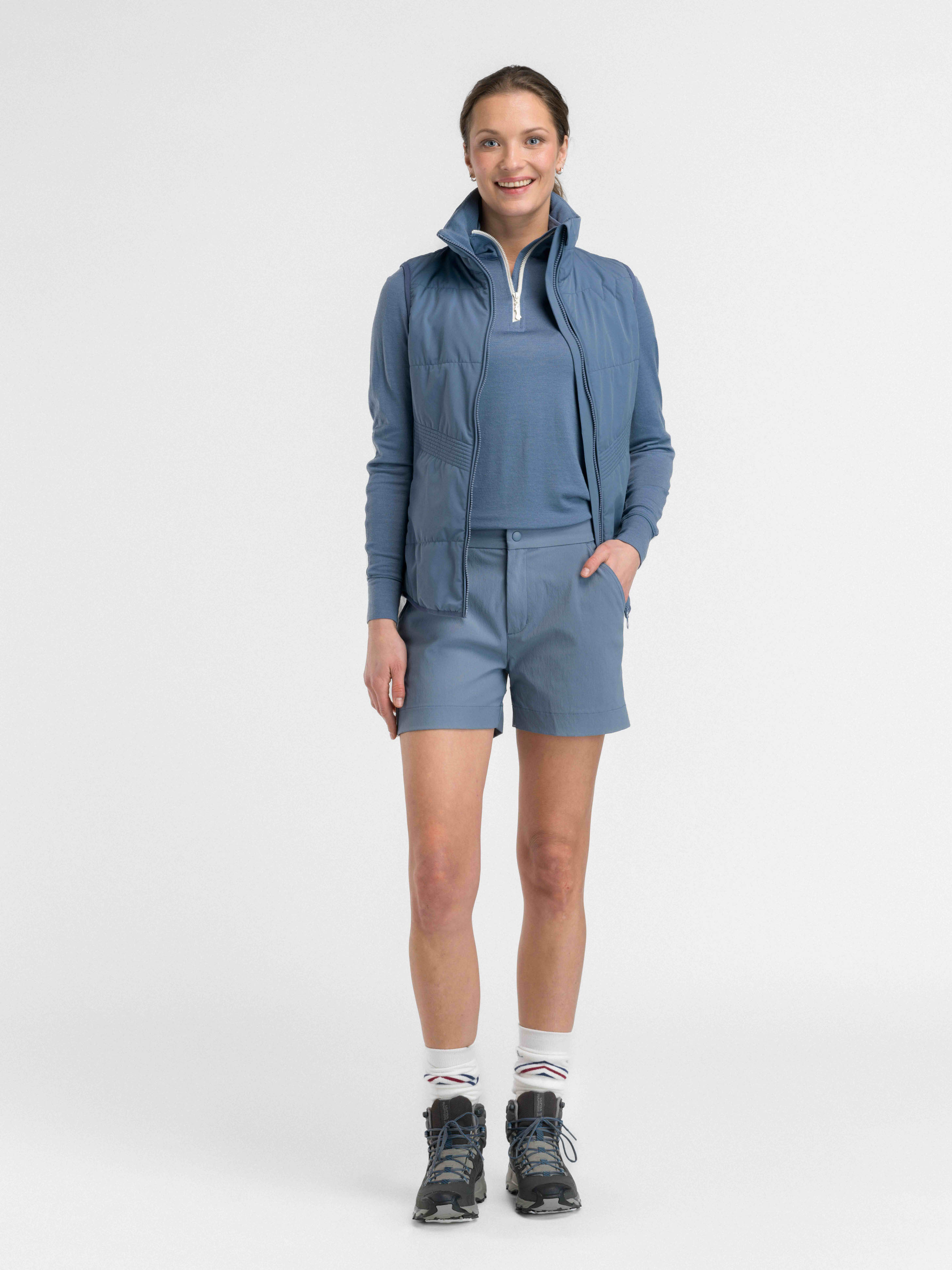 Rena Vest With Wool Padding Lake