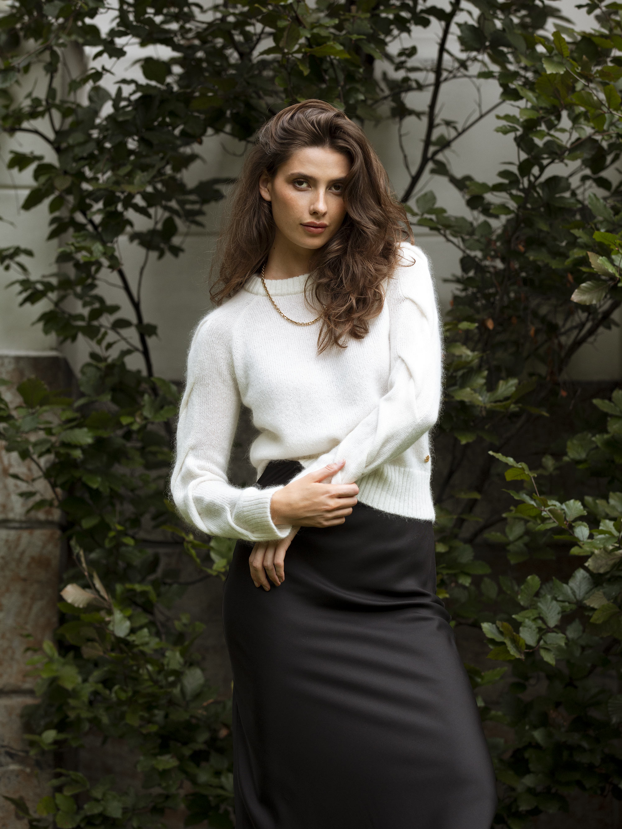 Tromøya Knitted Sweater Snow White