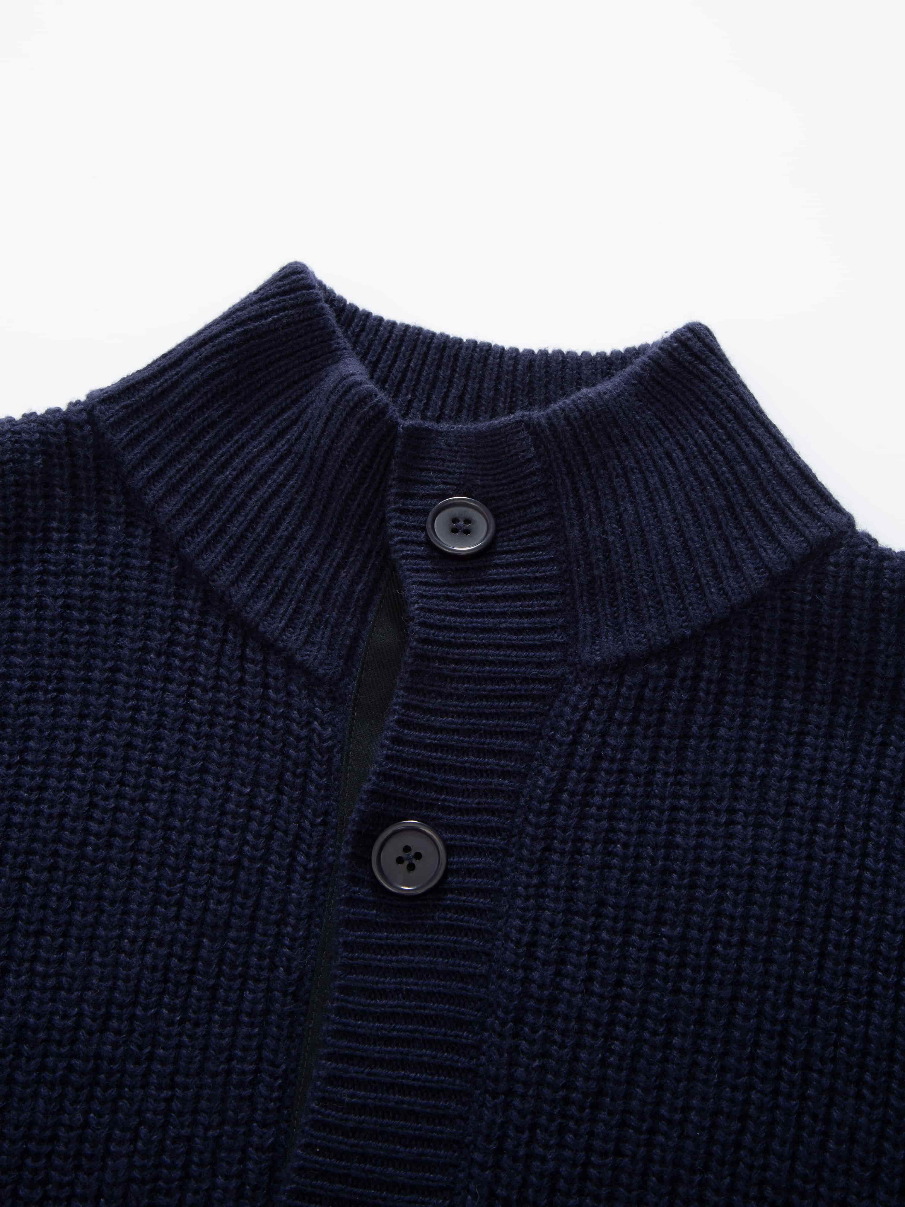 Lomseggen Knitted Jacket Blue Ink