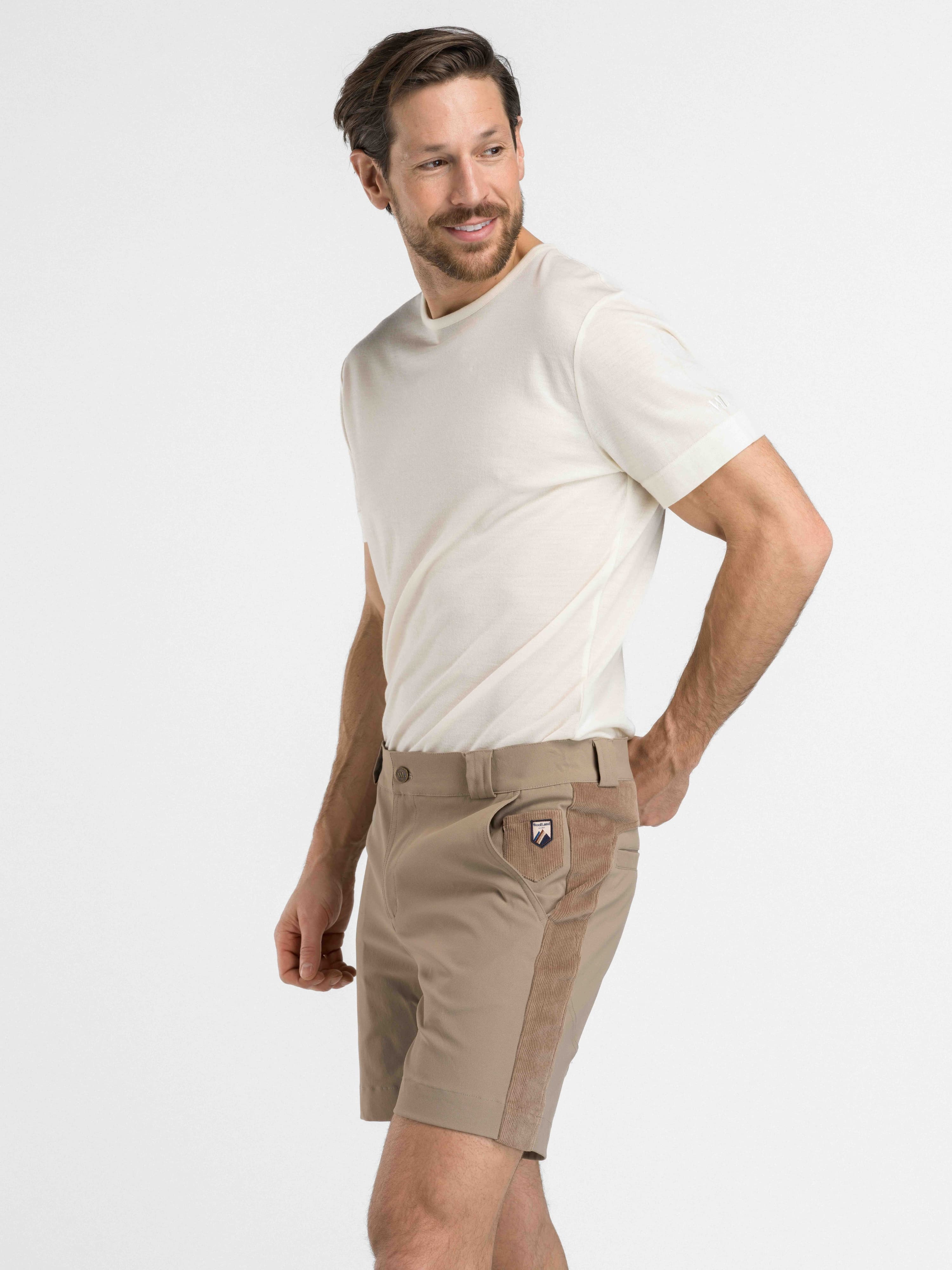 Romsdalseggen Courderoy Shorts Driftwood