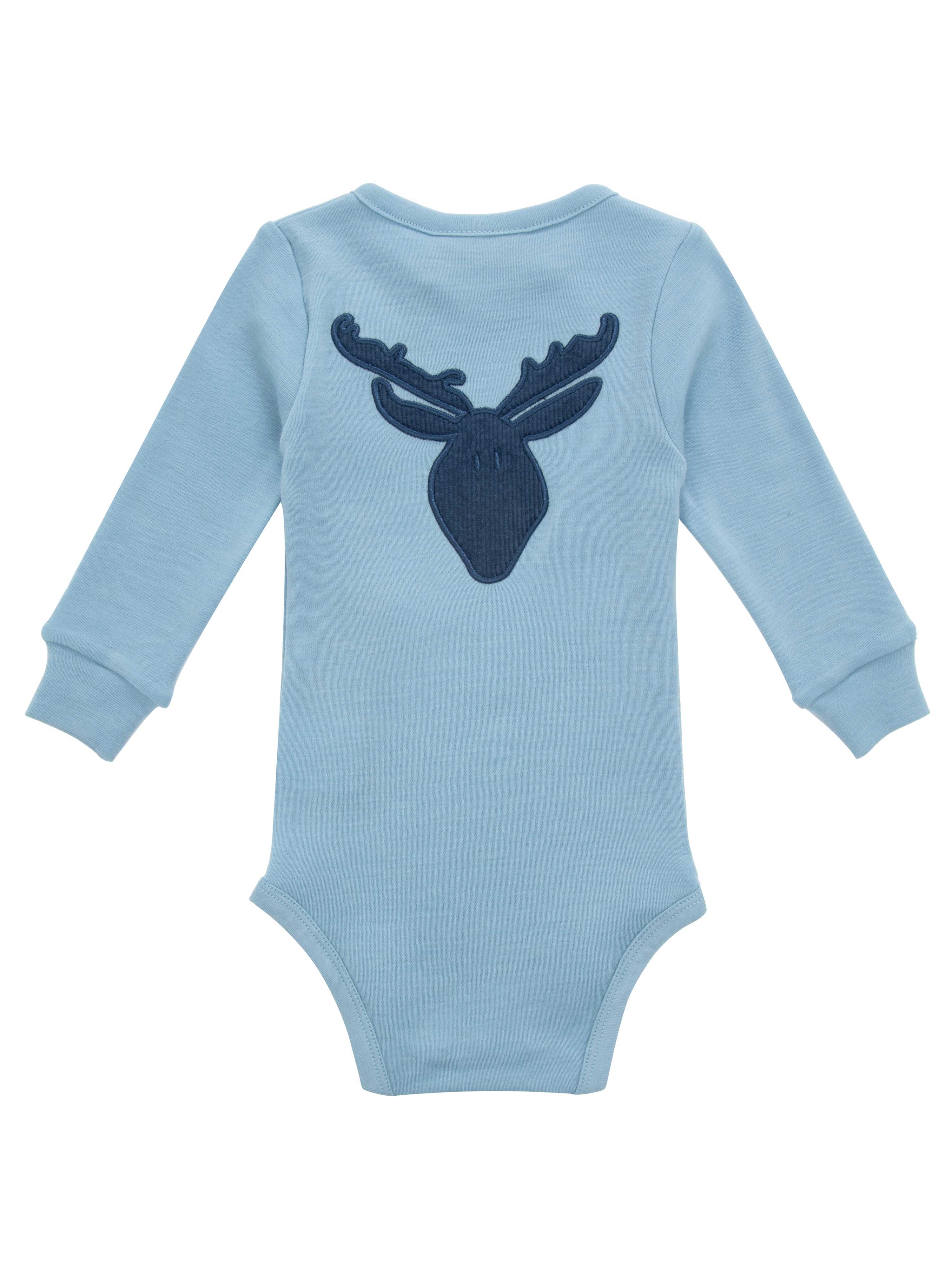 Bergen Merino Cover Bodysuit Light Sky