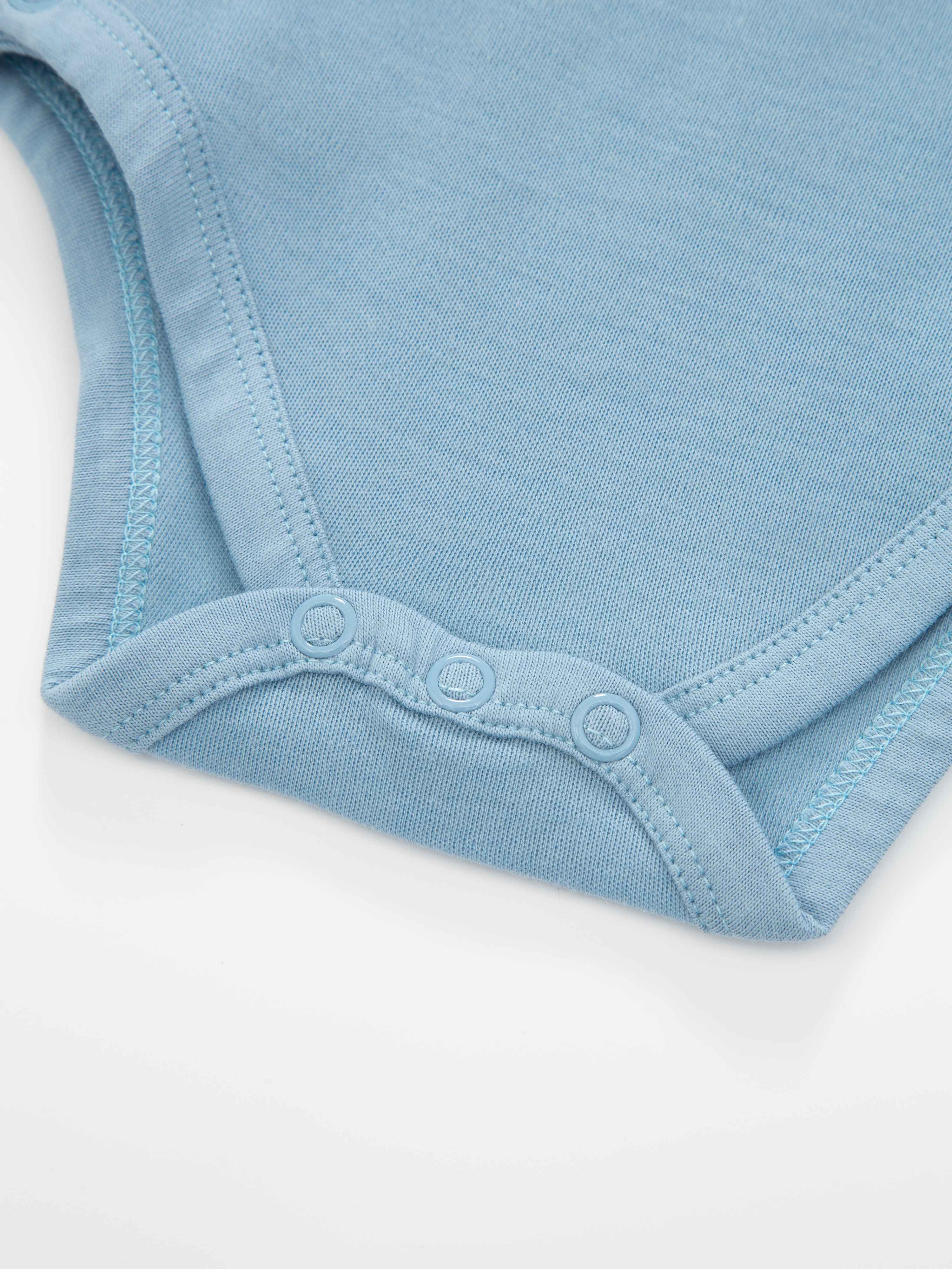 Bergen Merino Cover Bodysuit Light Sky