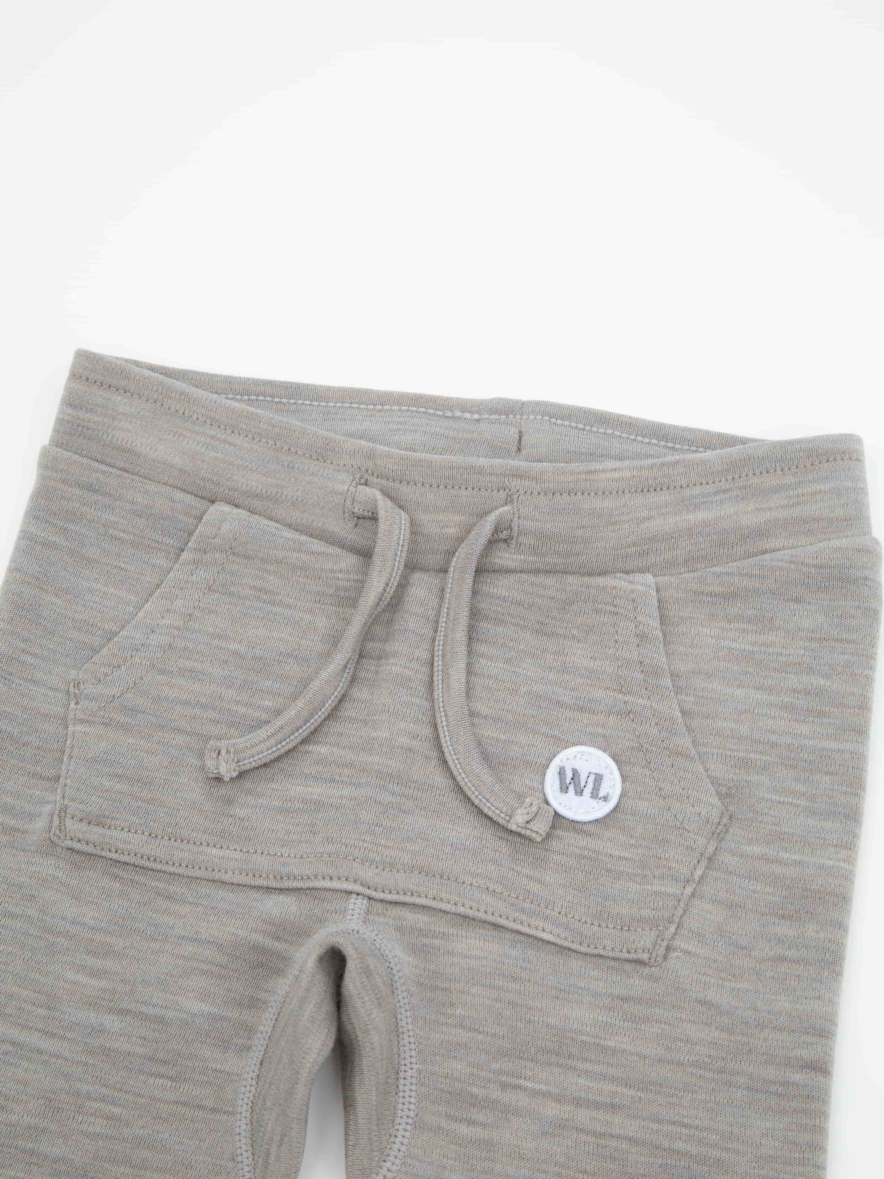 Bergen Merino Trousers With Moose Sand Melange