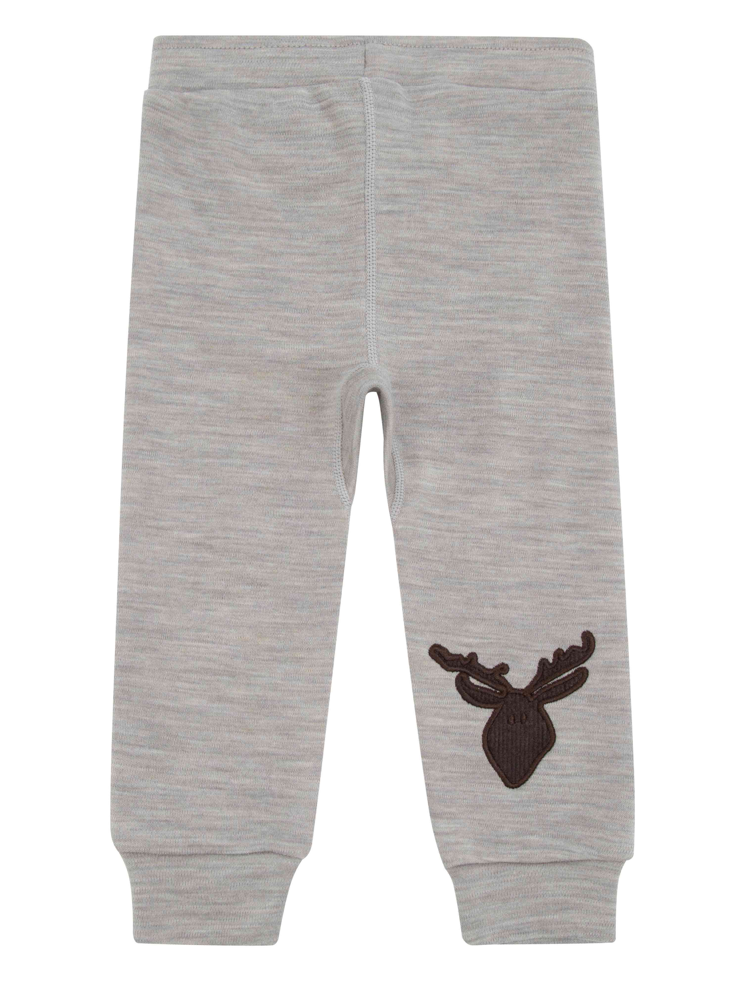 Bergen Merino Trousers With Moose Sand Melange