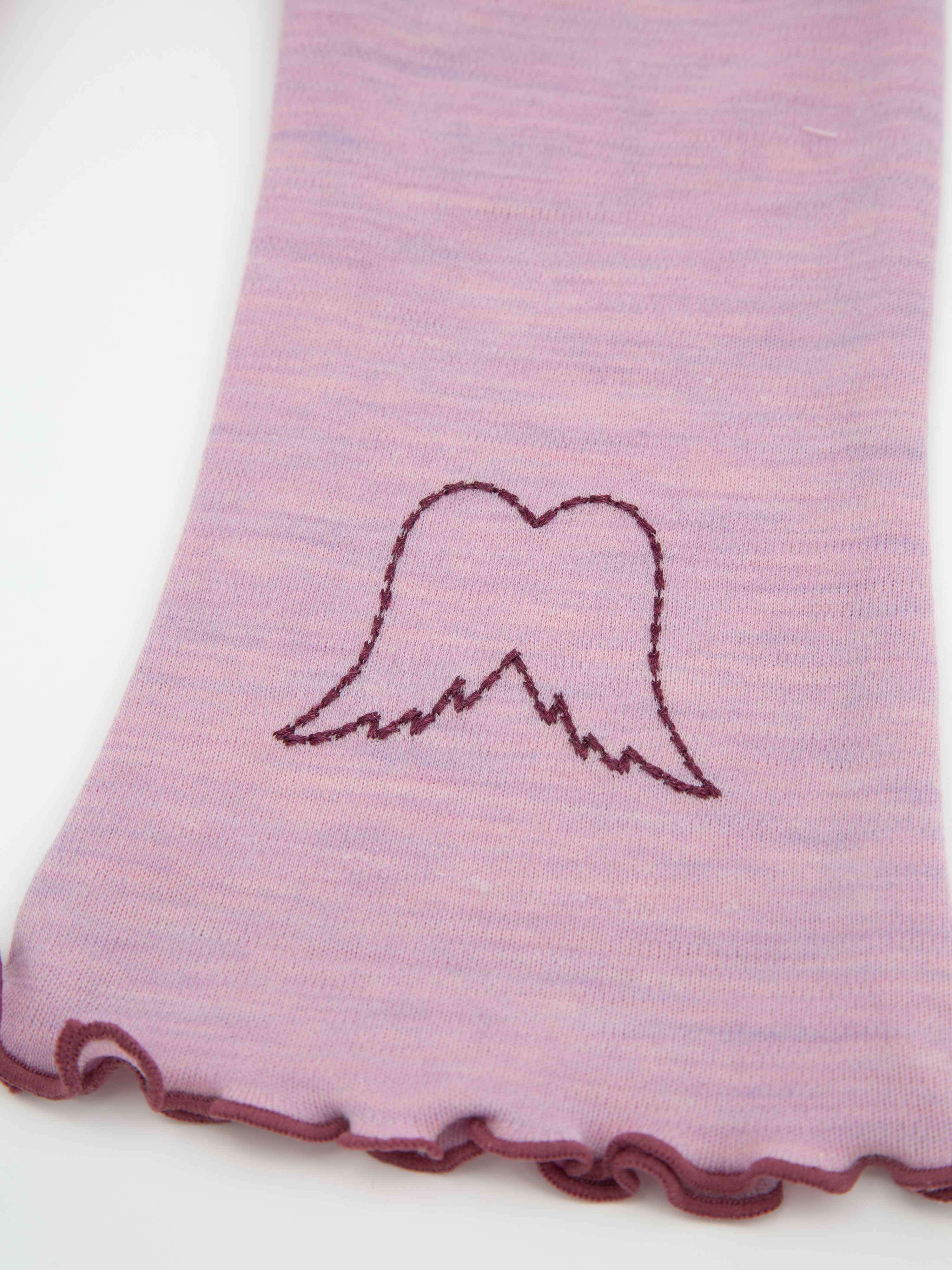 Bergen Merino Slengbukse 0-3 år Light Pink Melange