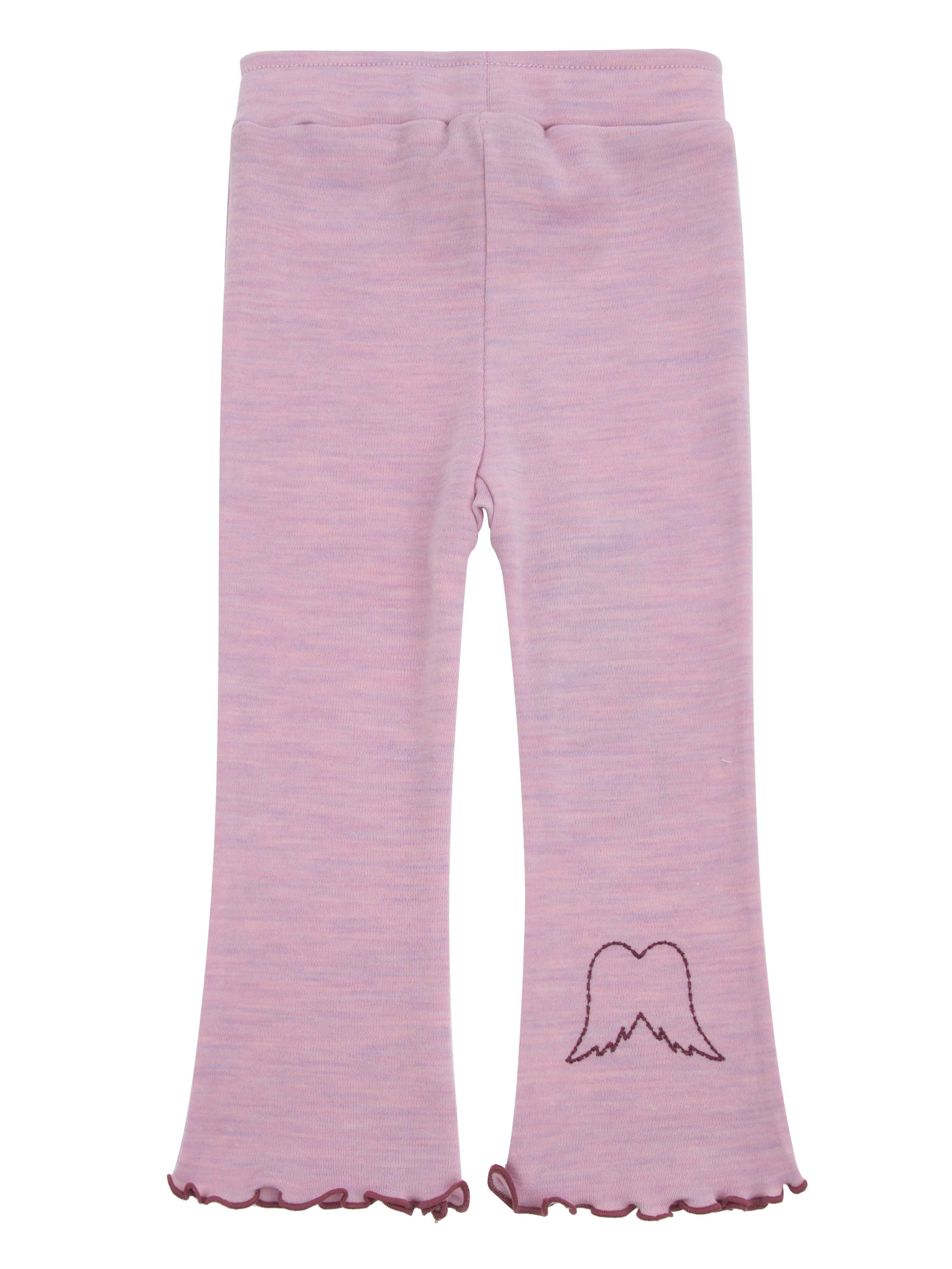 Bergen Merino Slengbukse 0-3 år Light Pink Melange