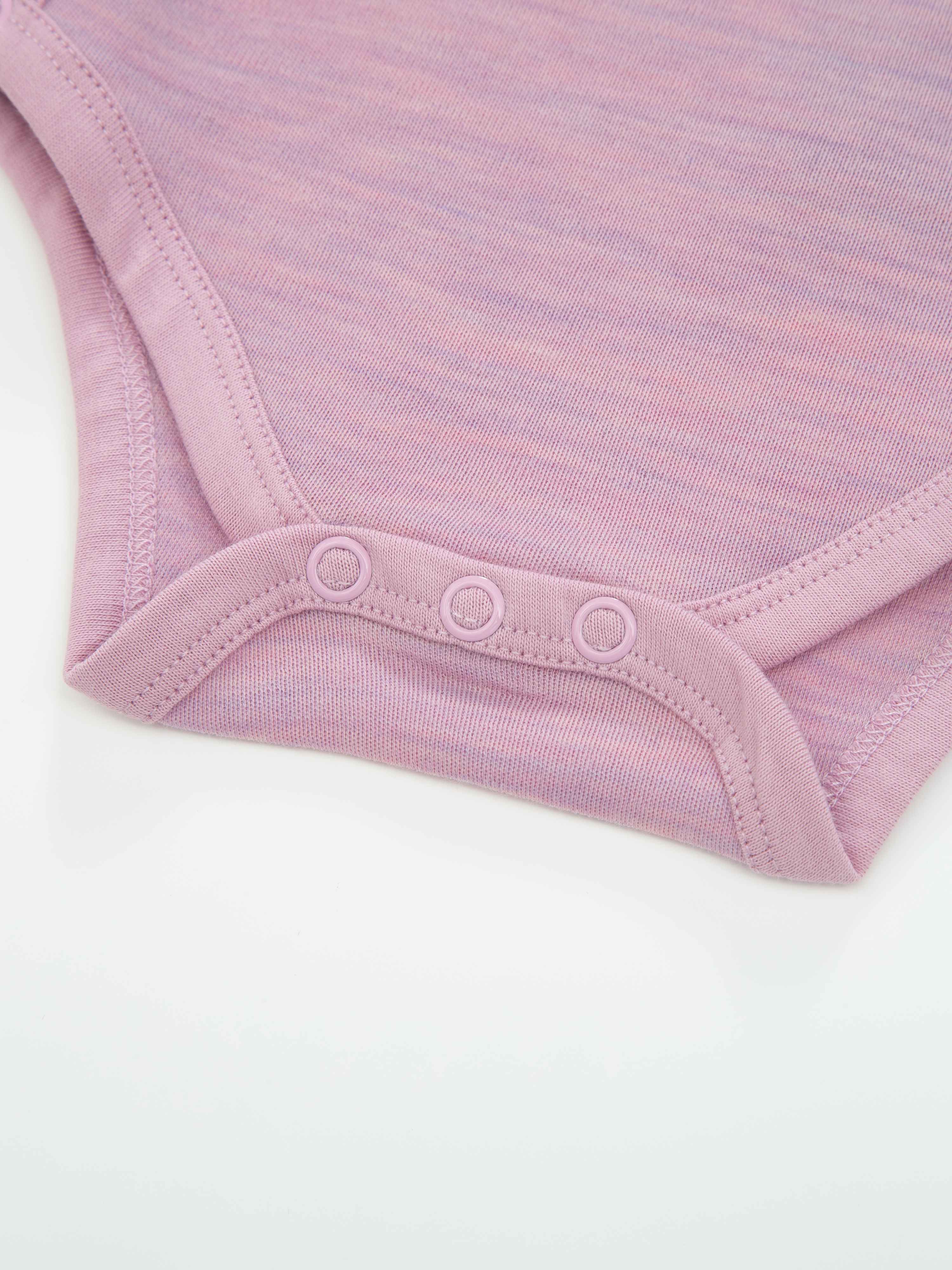 Bergen girl wrap body Light Pink Melange