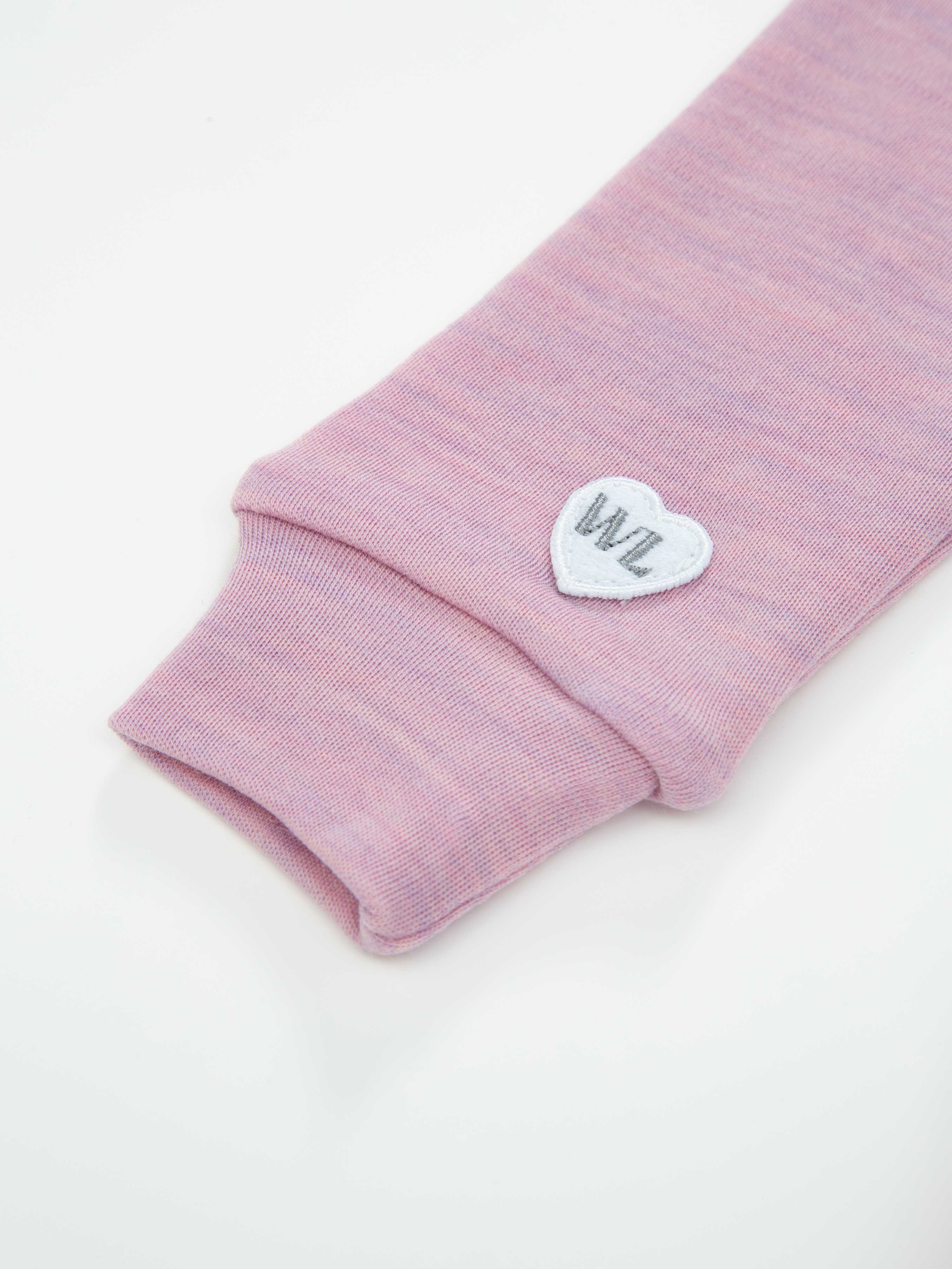 Bergen girl wrap body Light Pink Melange