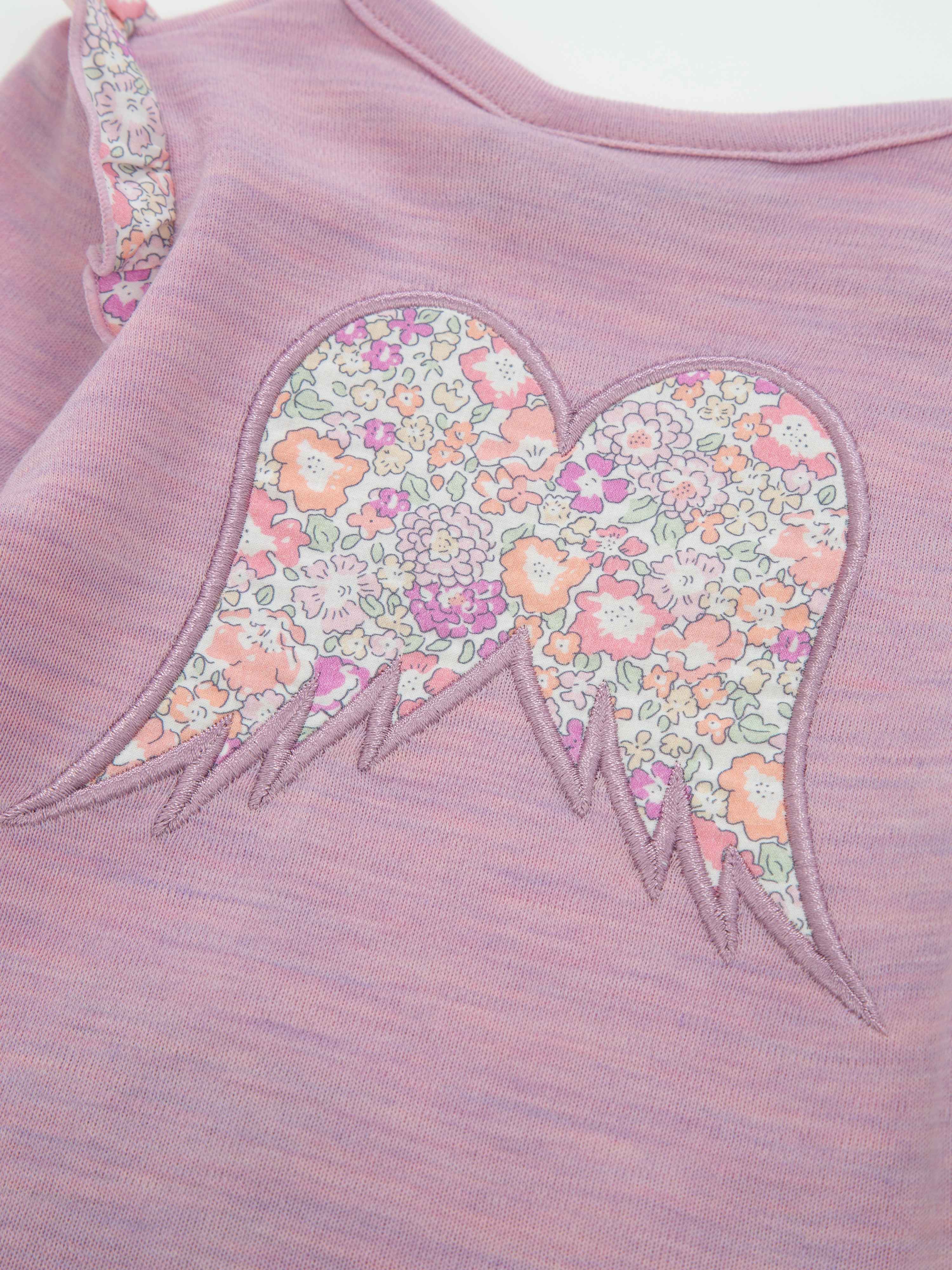 Bergen girl wrap body Light Pink Melange