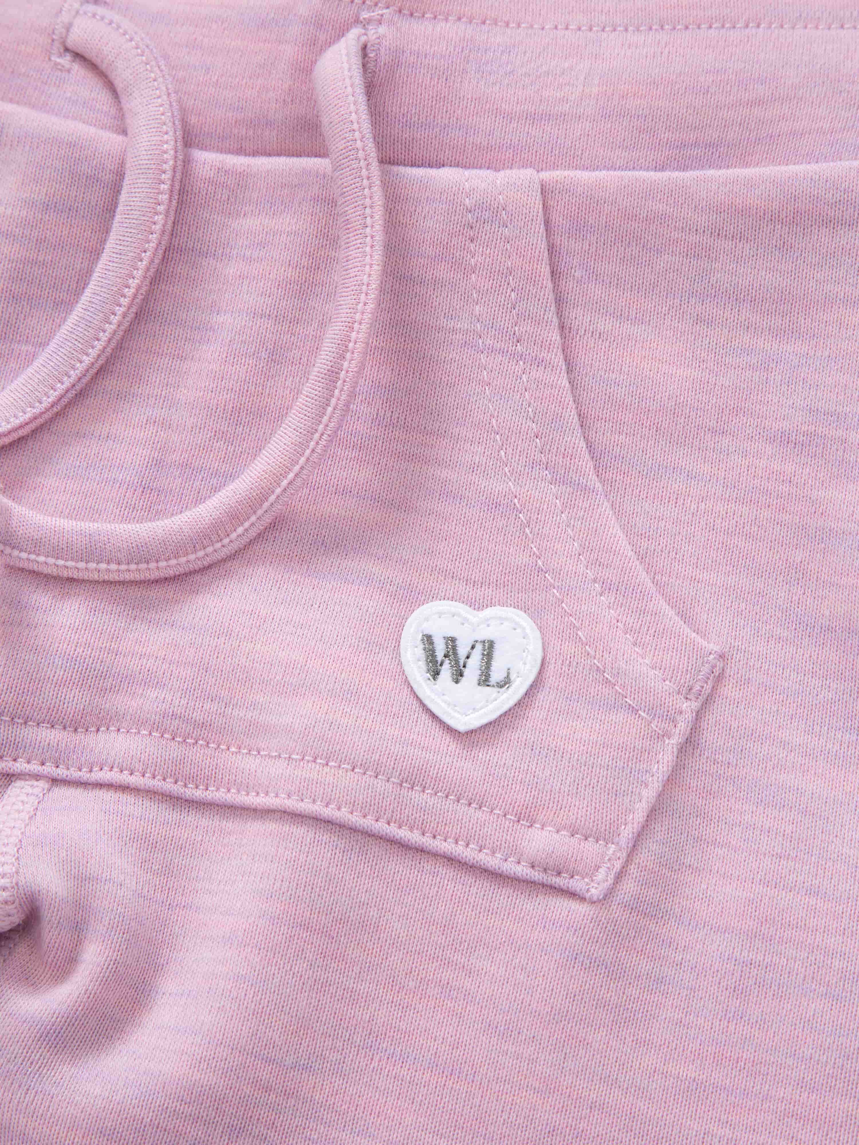 Bergen Merino Ullbukse 0-3 år Light Pink Melange