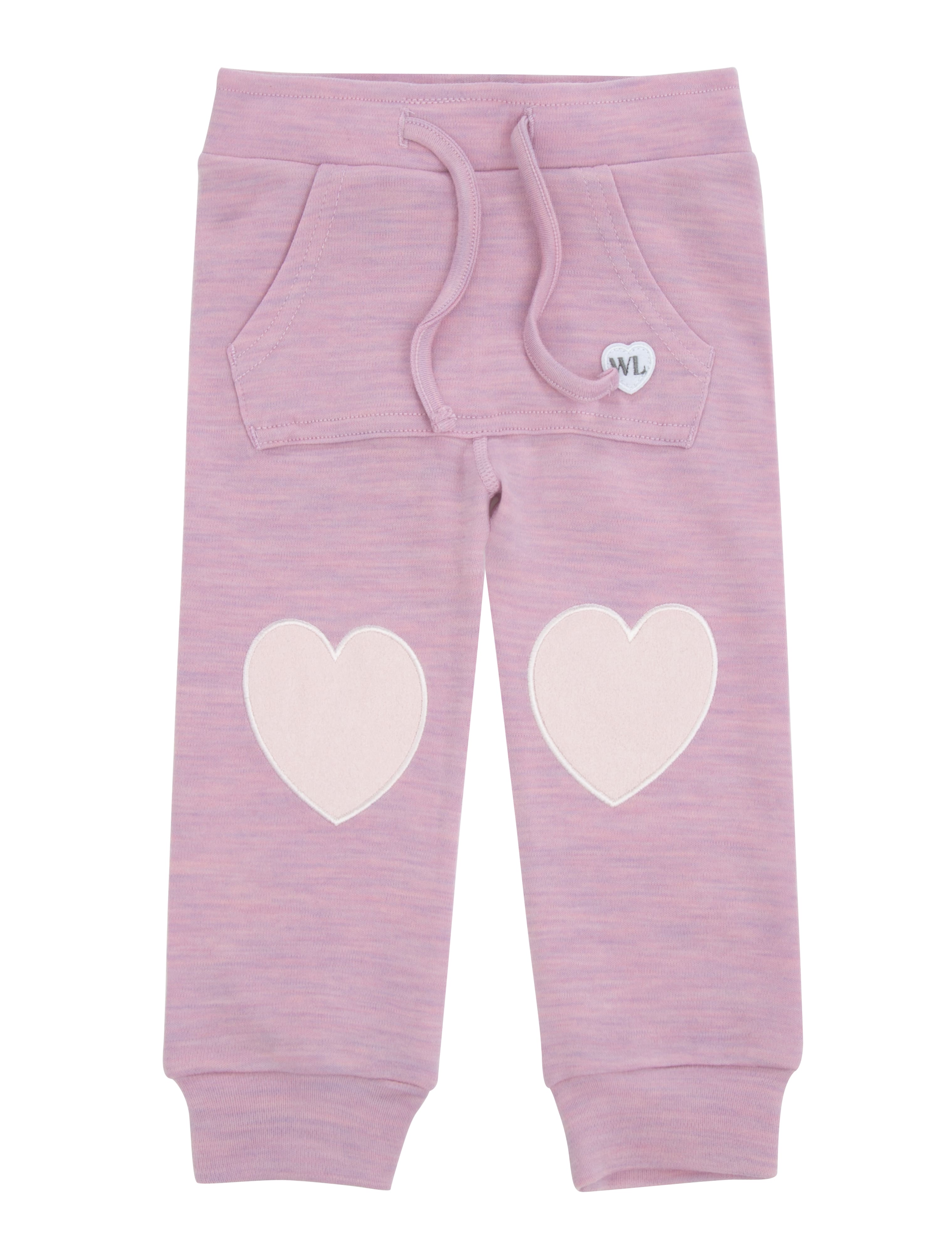 Bergen Merino Ullbukse 0-3 år Light Pink Melange