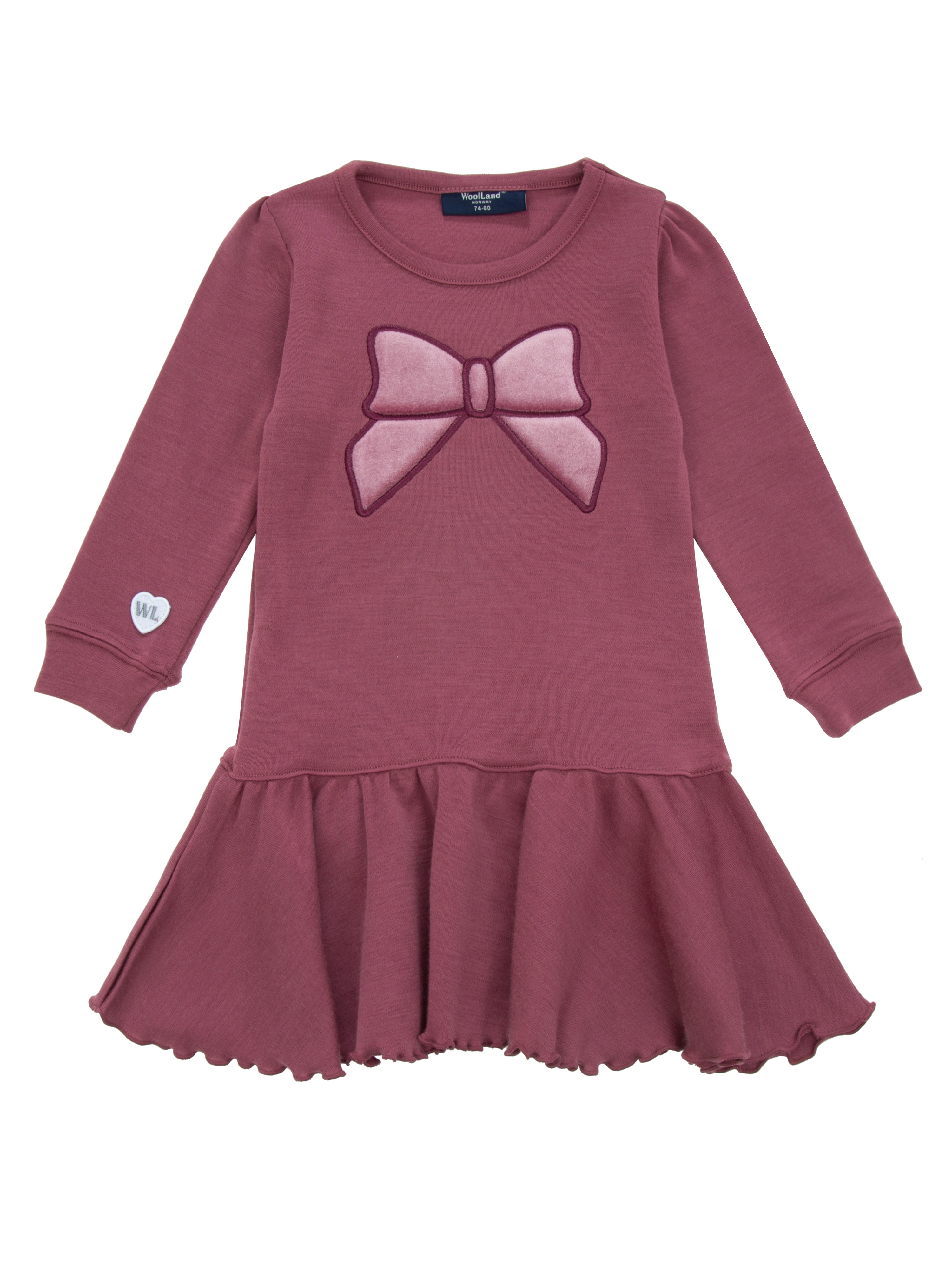 Fåberg Merino Wool Dress Dark Blush