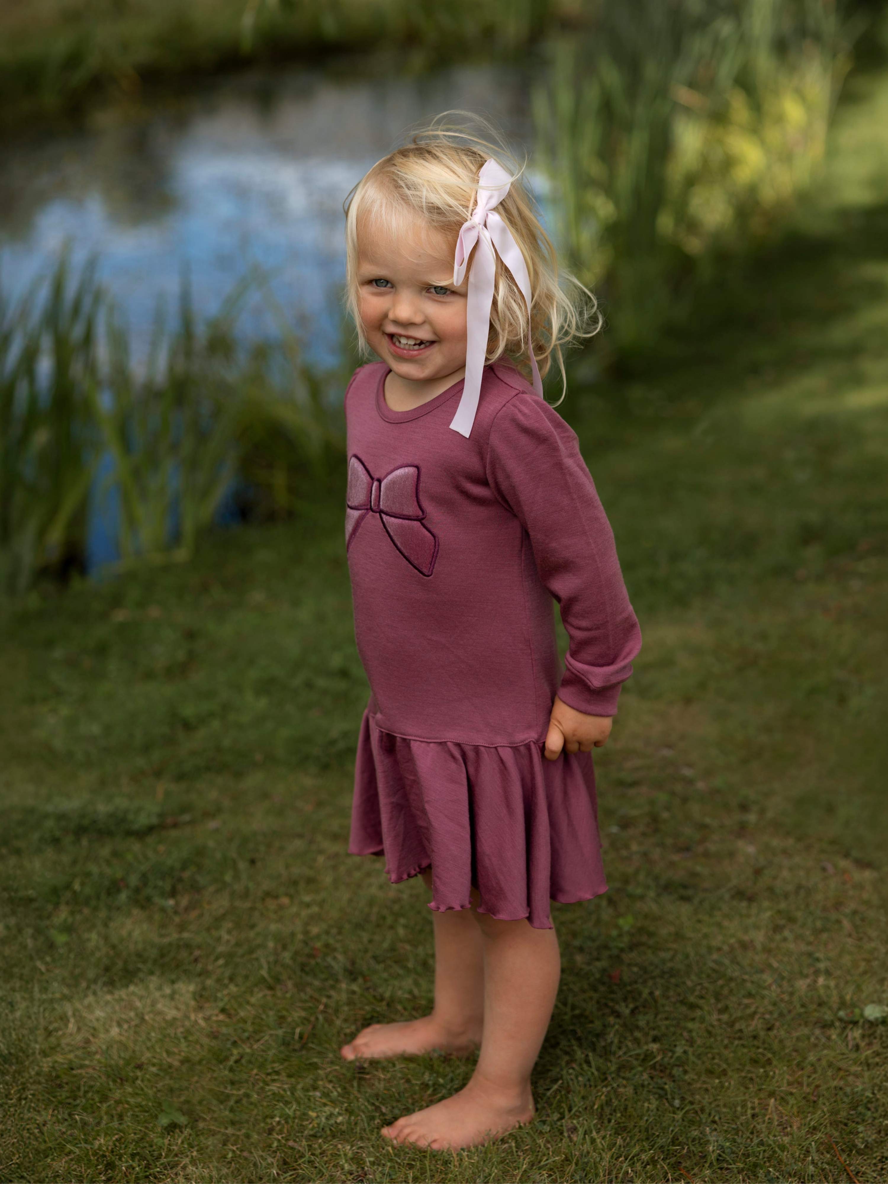 Fåberg Merino Wool Dress Dark Blush