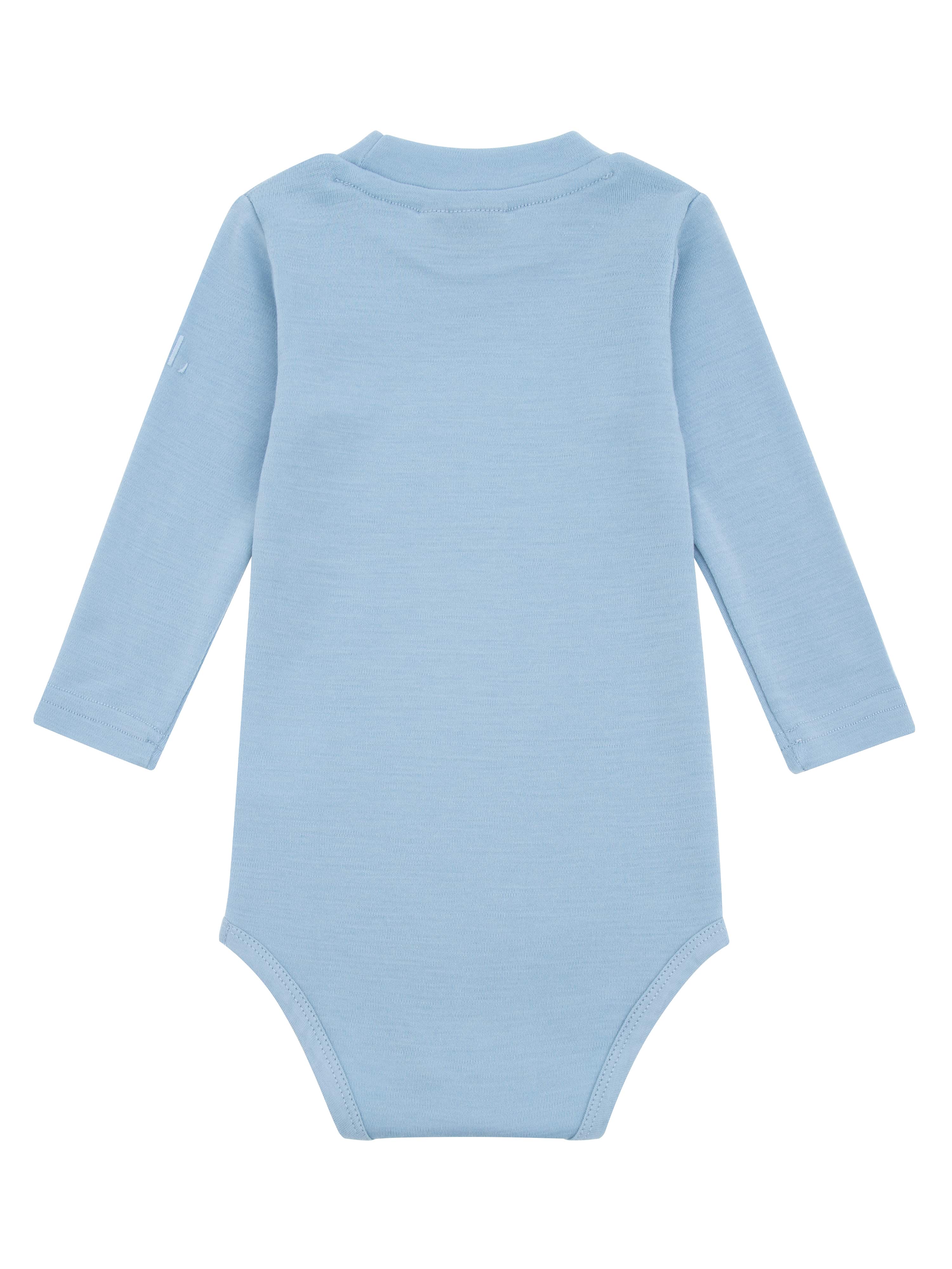 Fjærland Merino Ullbody 0-2 år Light Sky