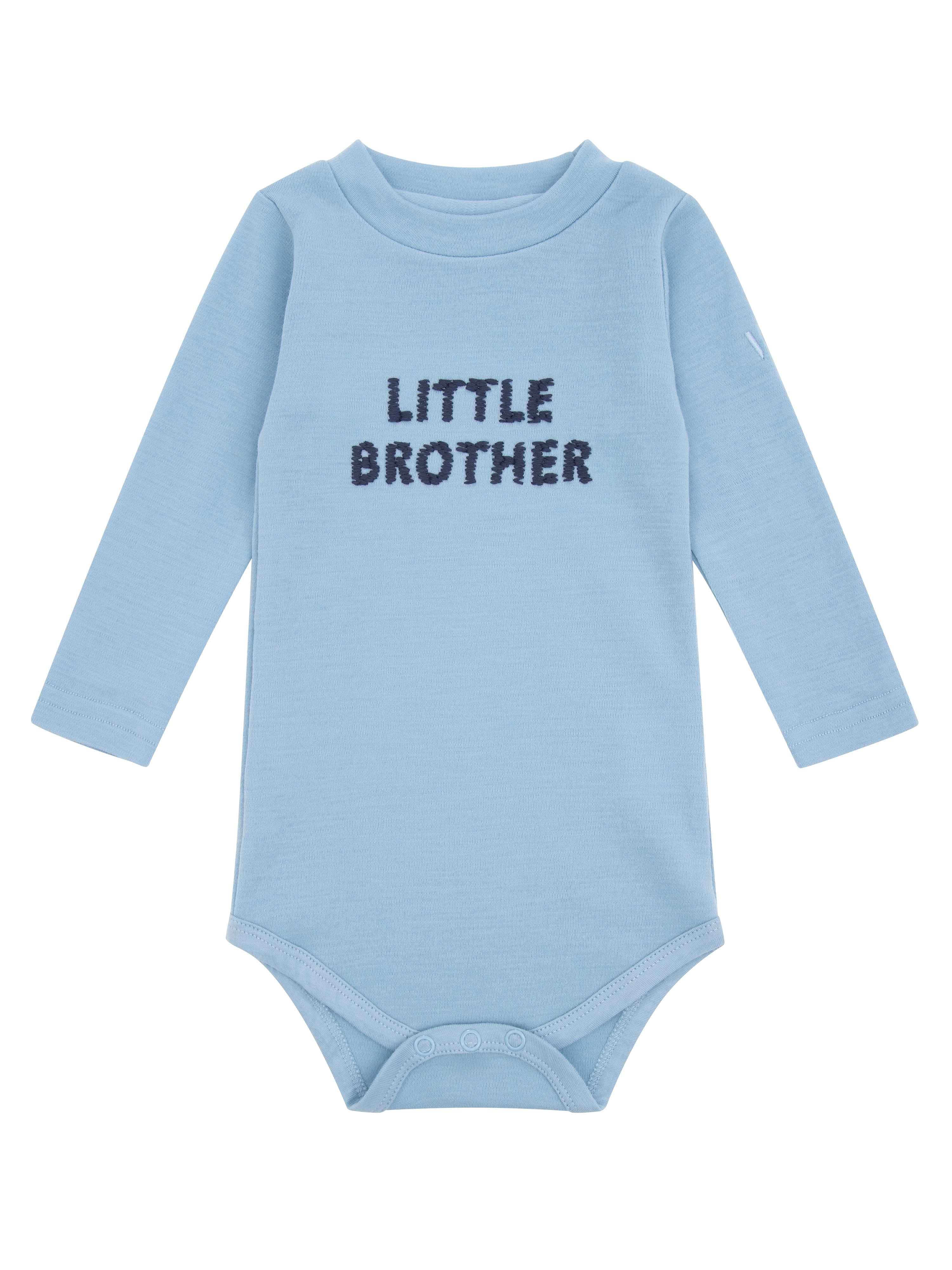 Fjærland Merino Ullbody 0-2 år Light Sky