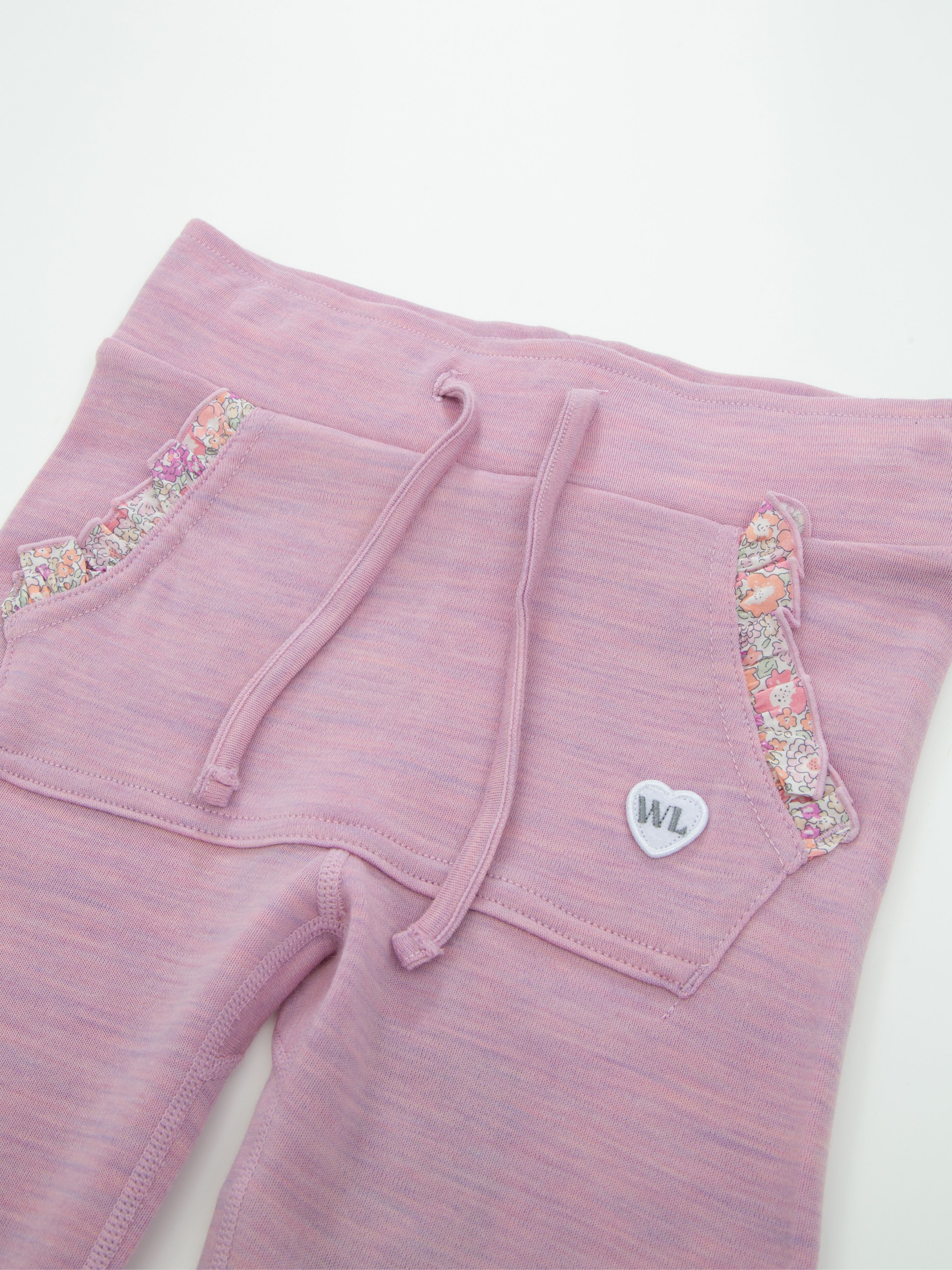 Bergen Merino Pants Light Pink Melange