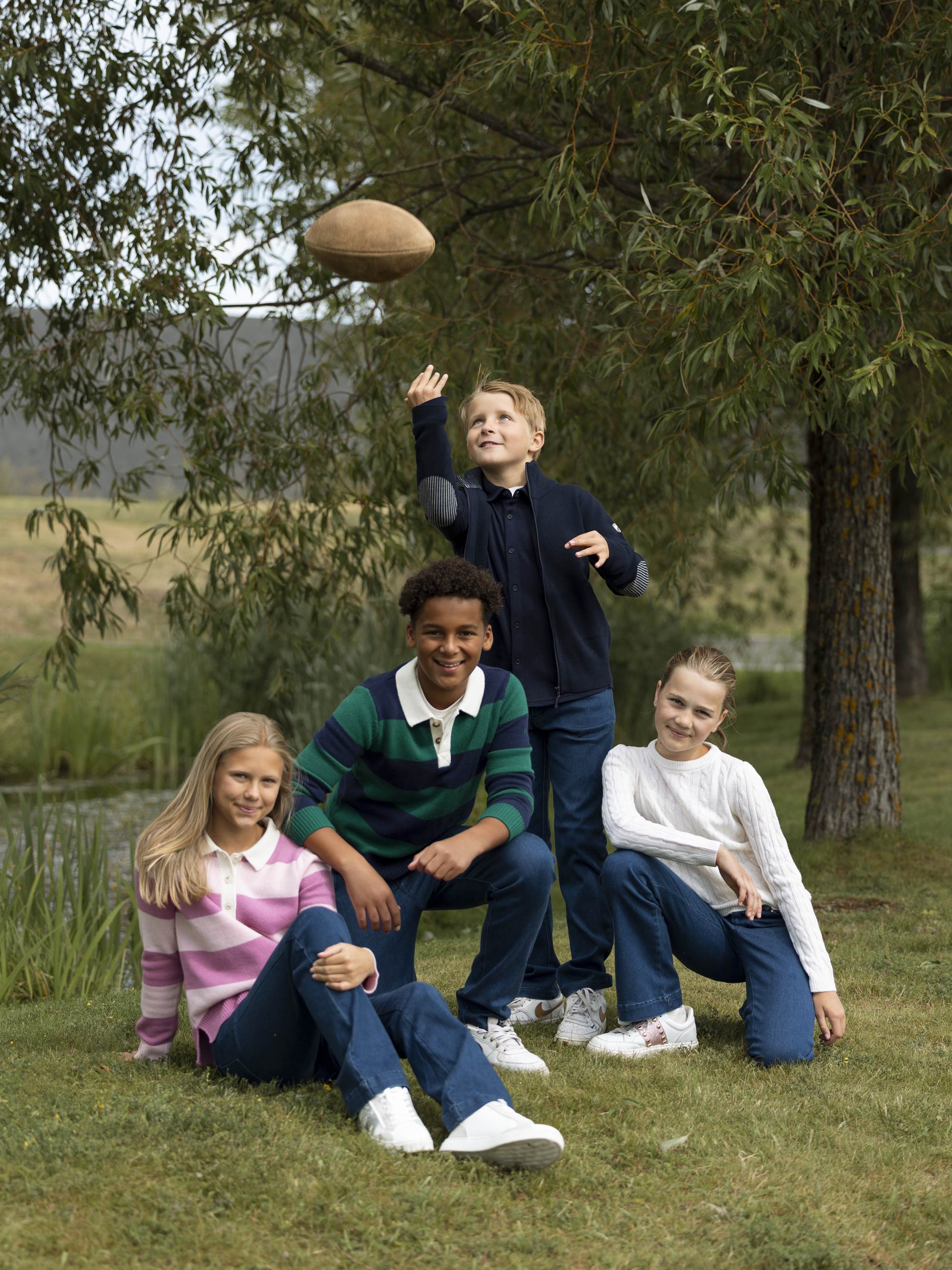 Eidsvoll Knitted Sweater  Blue