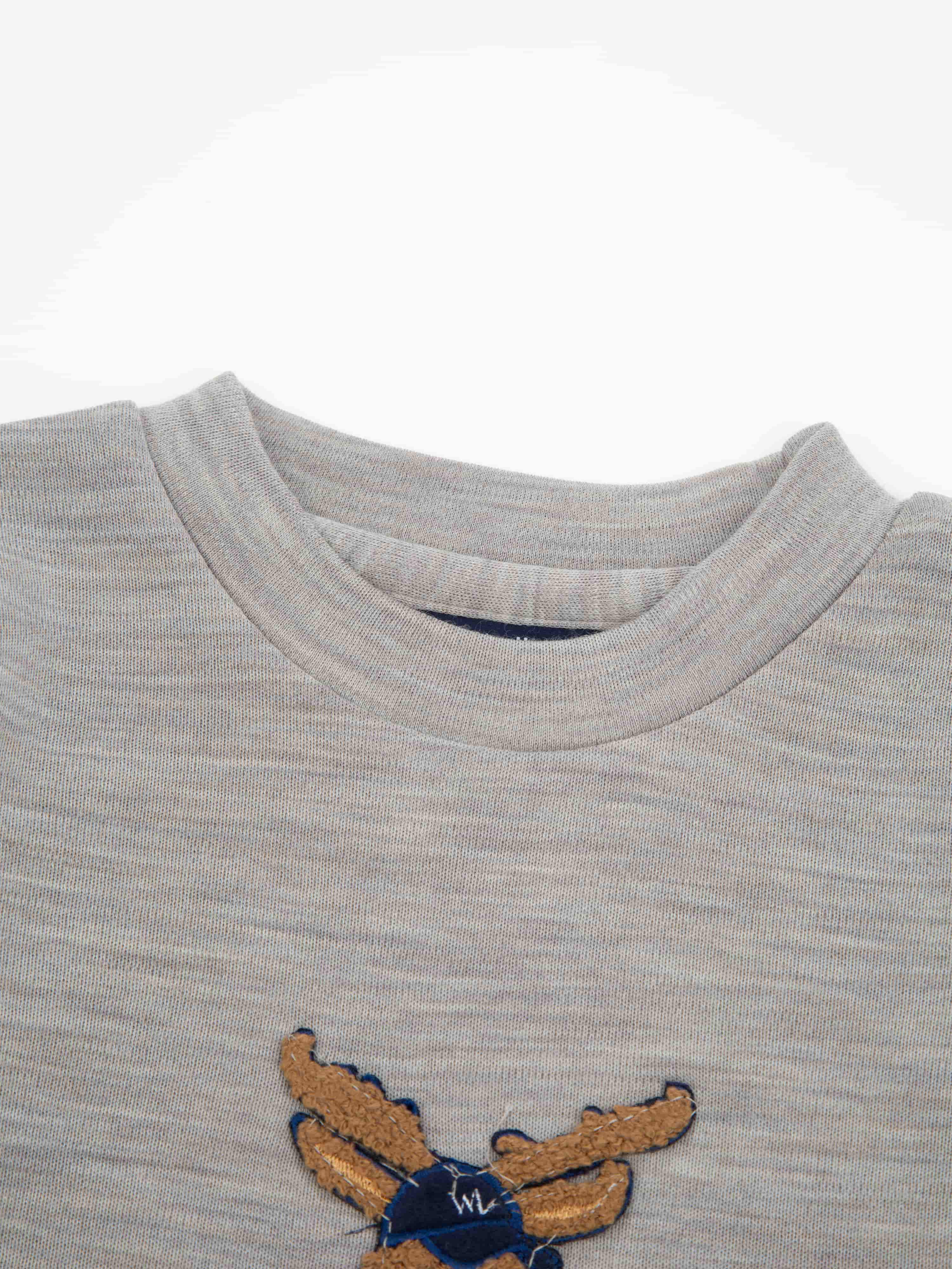 Harpefossen Merino Sweater Sand Melange