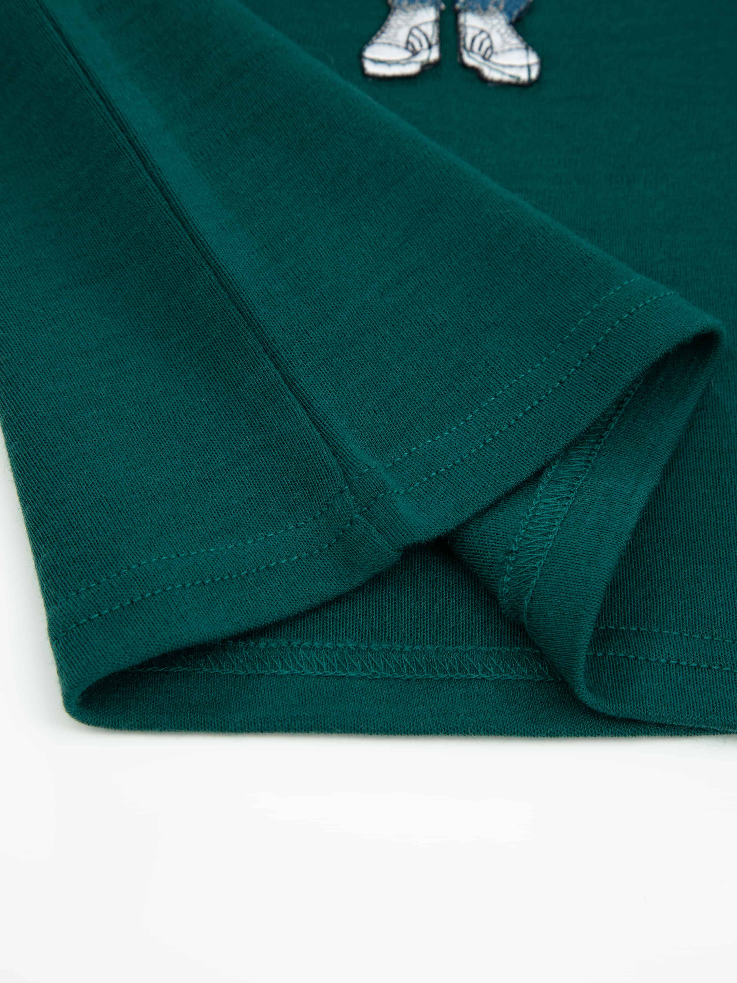 Harpefossen Merino Sweater Pine Green
