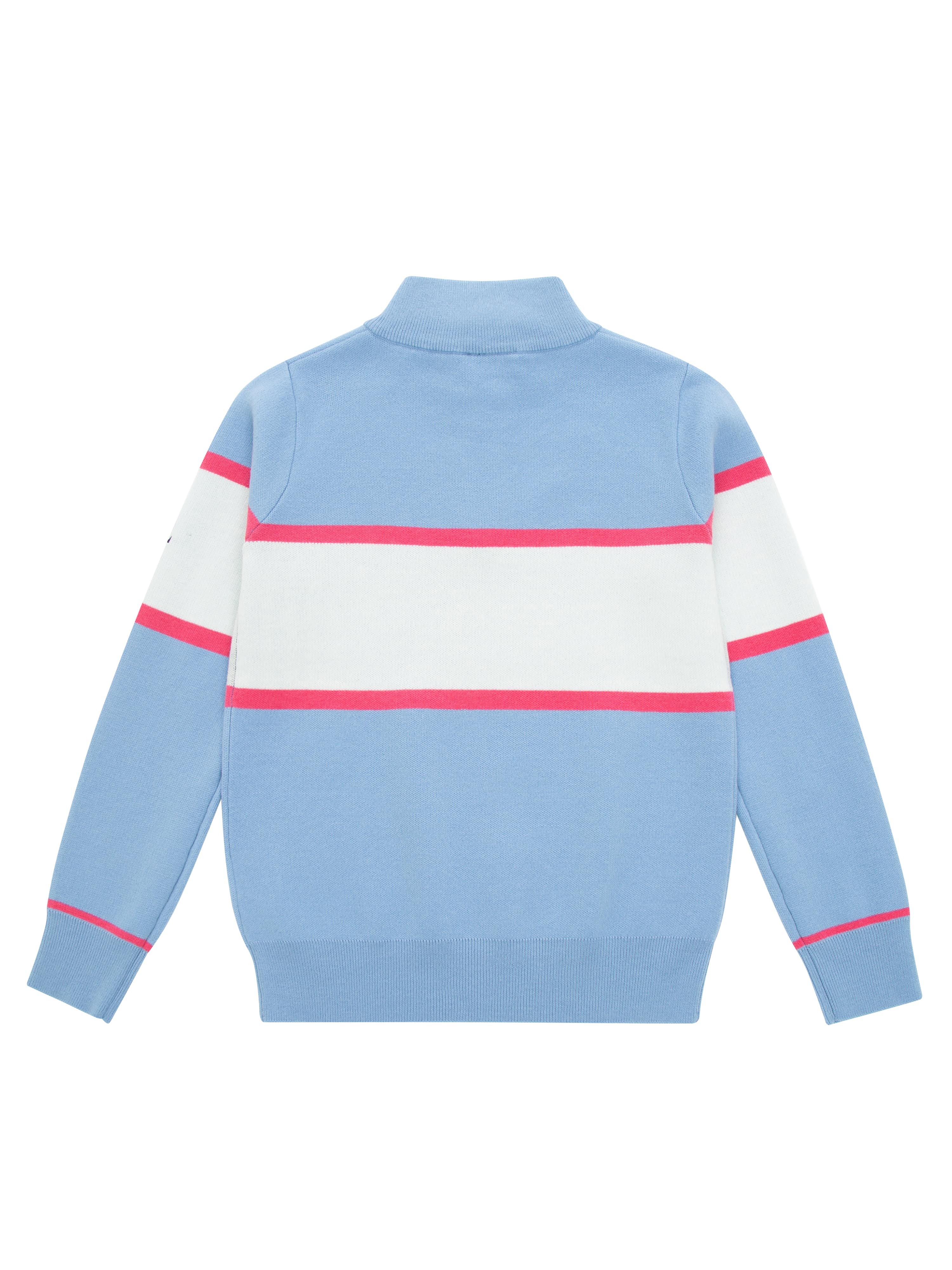 Hemsedal knitted half zip Girl Light Sky