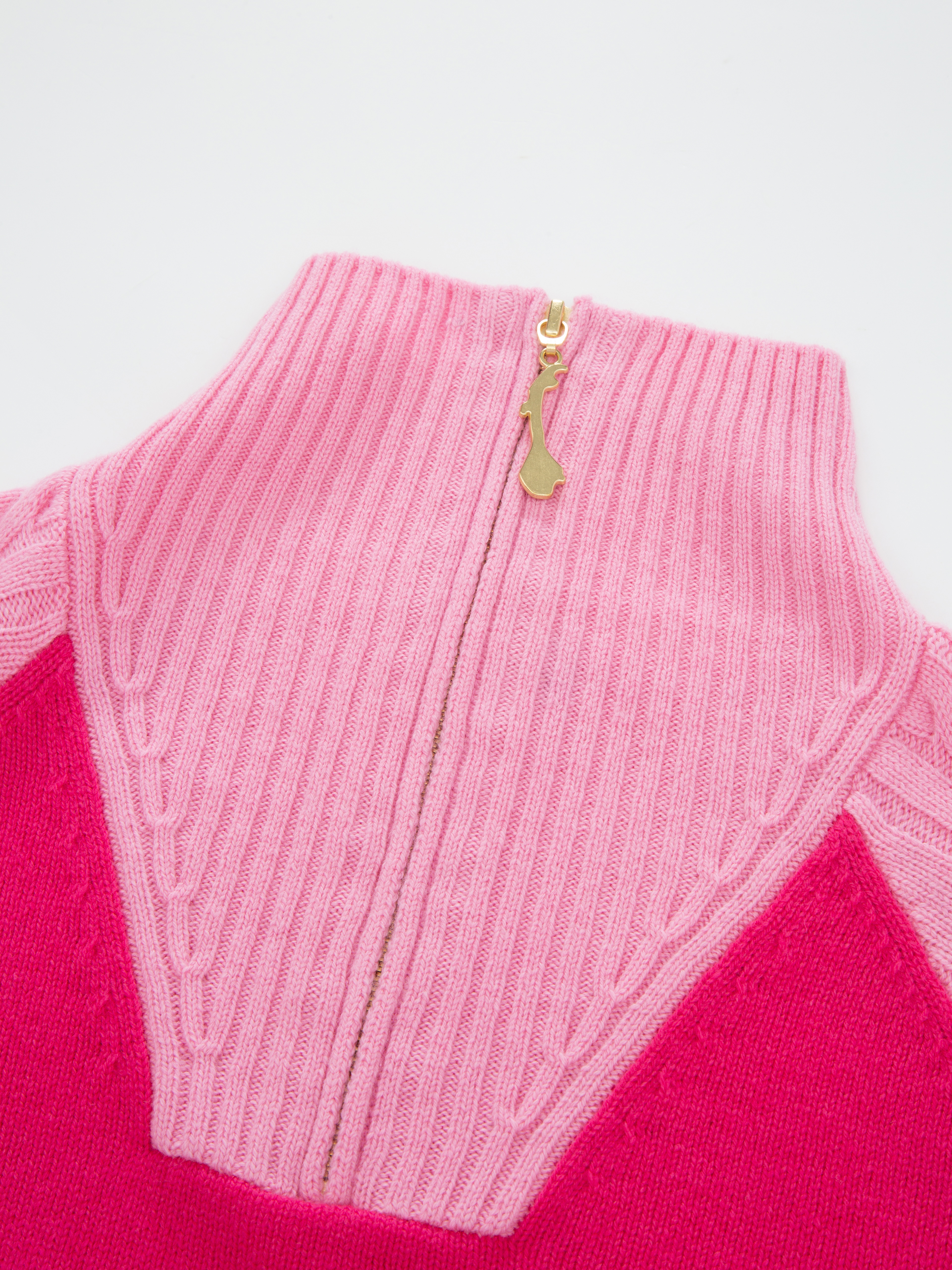 Jostedal Half-zip Ullgenser  Hot Pink