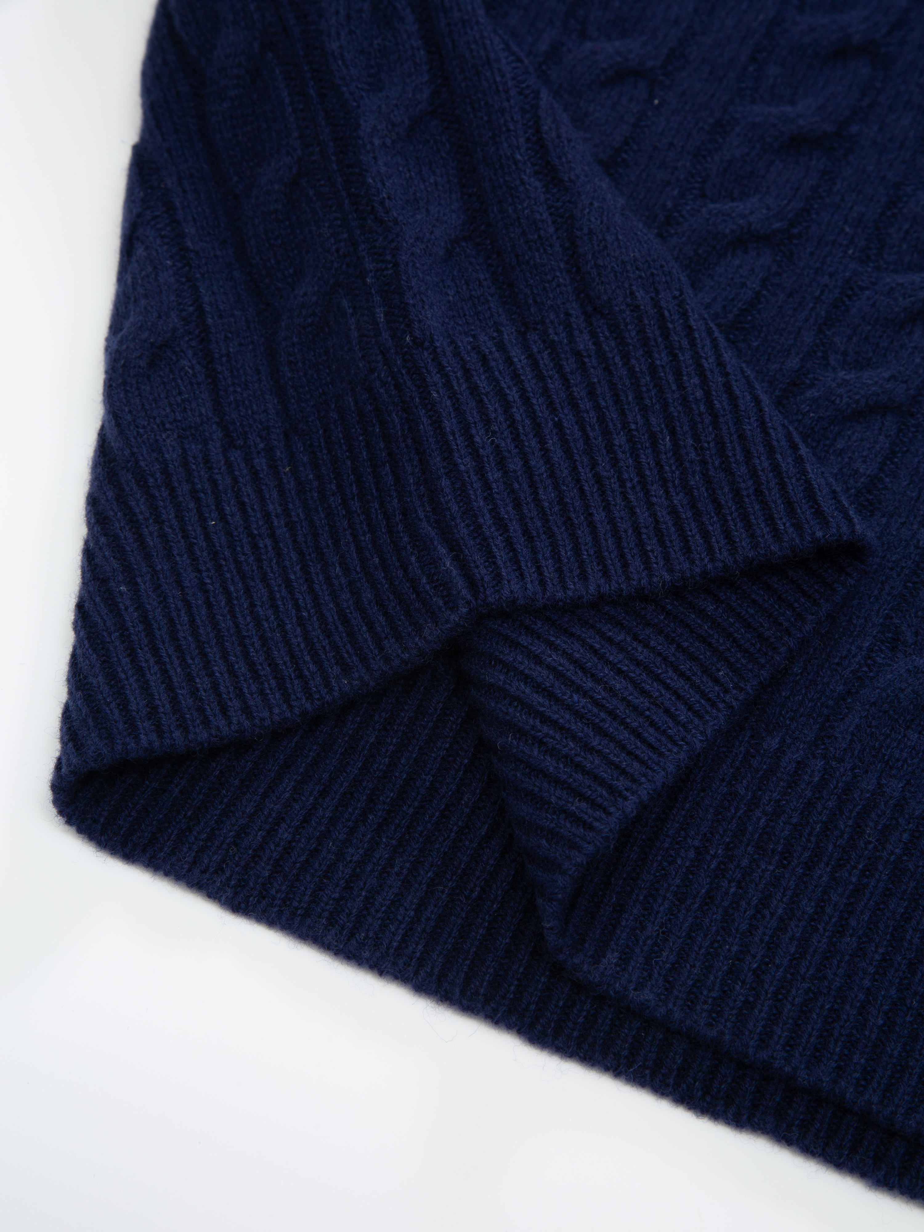 Kabelvåg Half-zip Ullgenser  Dark Blue