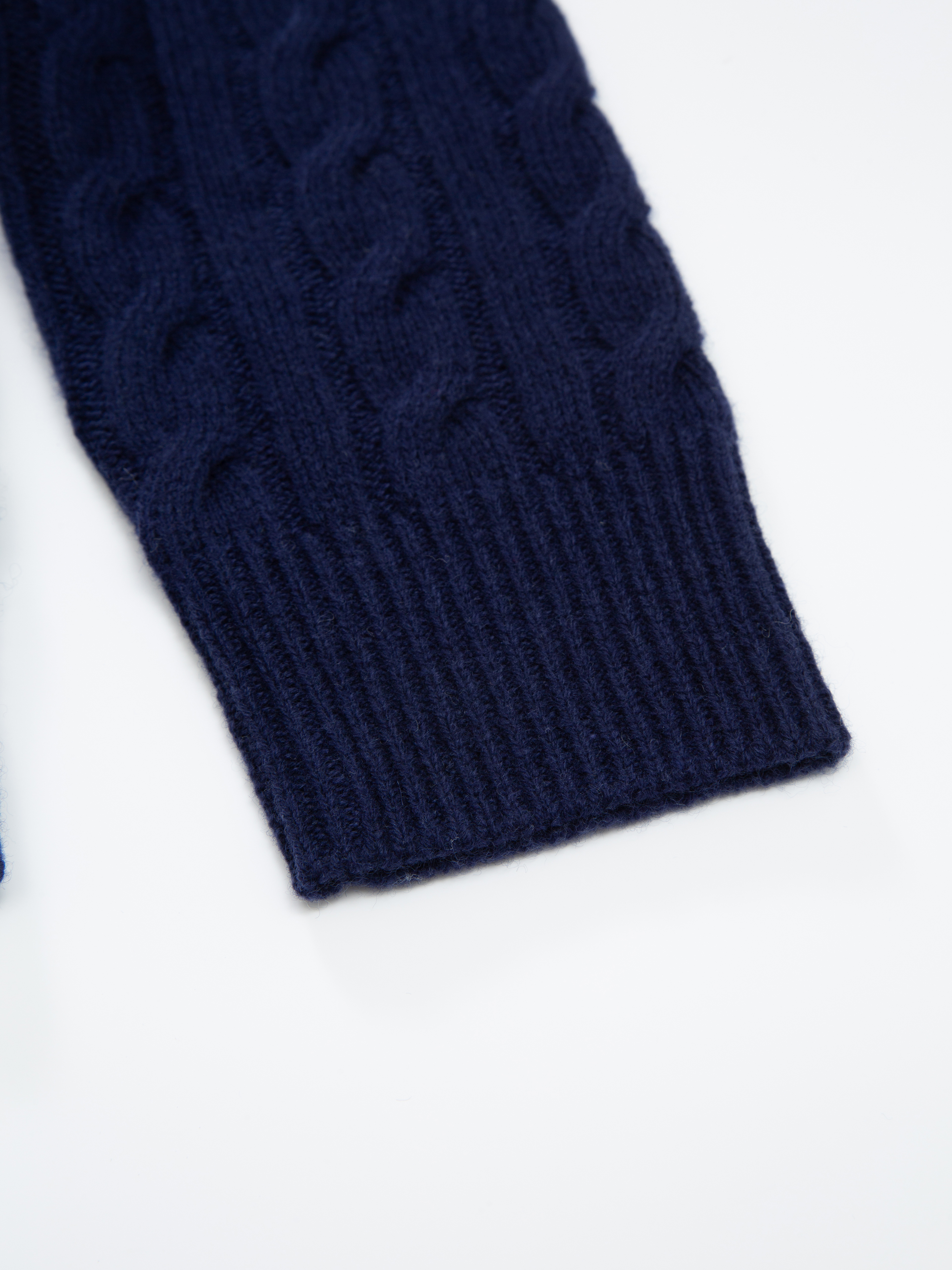 Kabelvåg Half-zip Ullgenser  Dark Blue