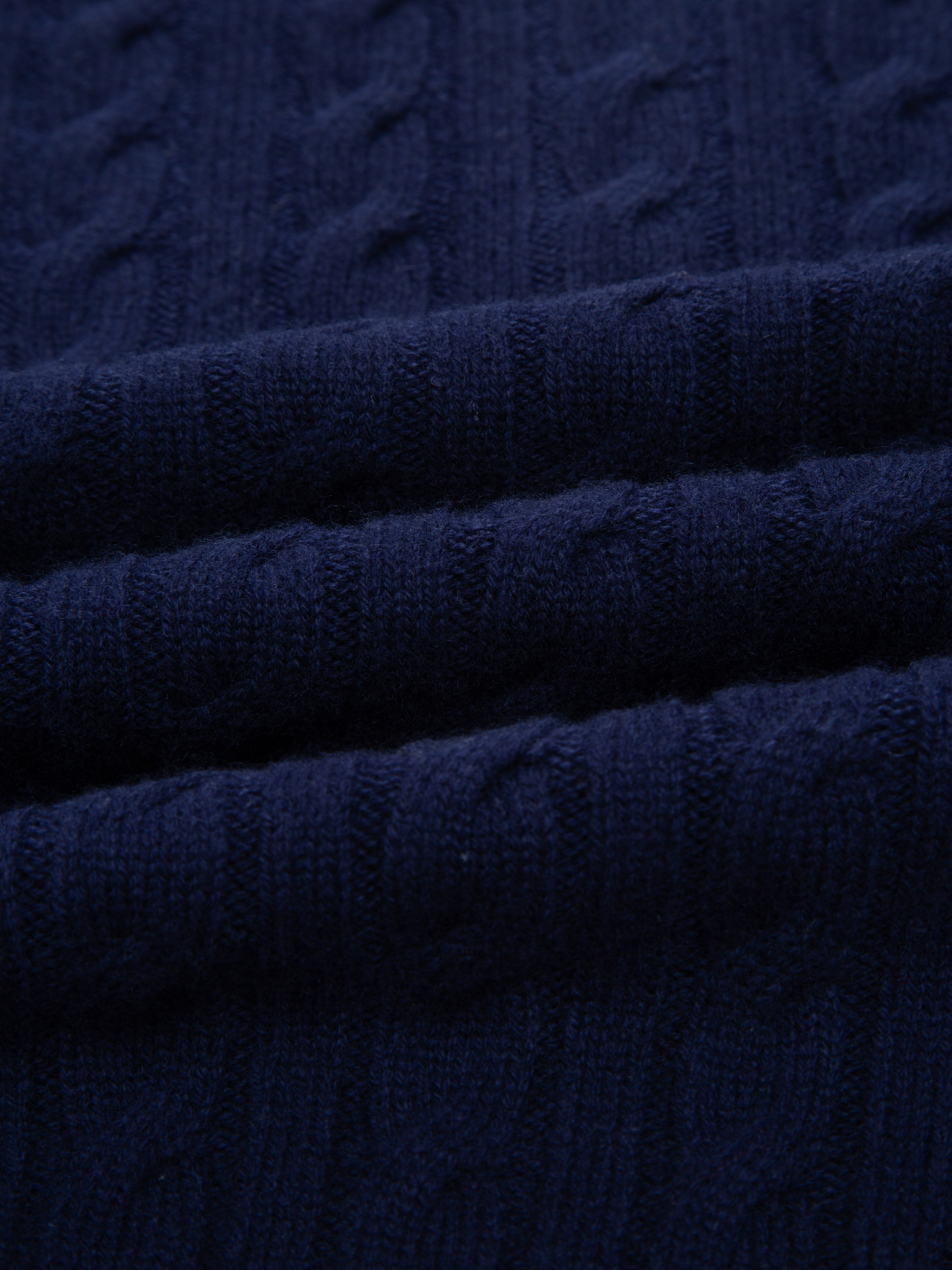 Kabelvåg Half-zip Ullgenser  Dark Blue