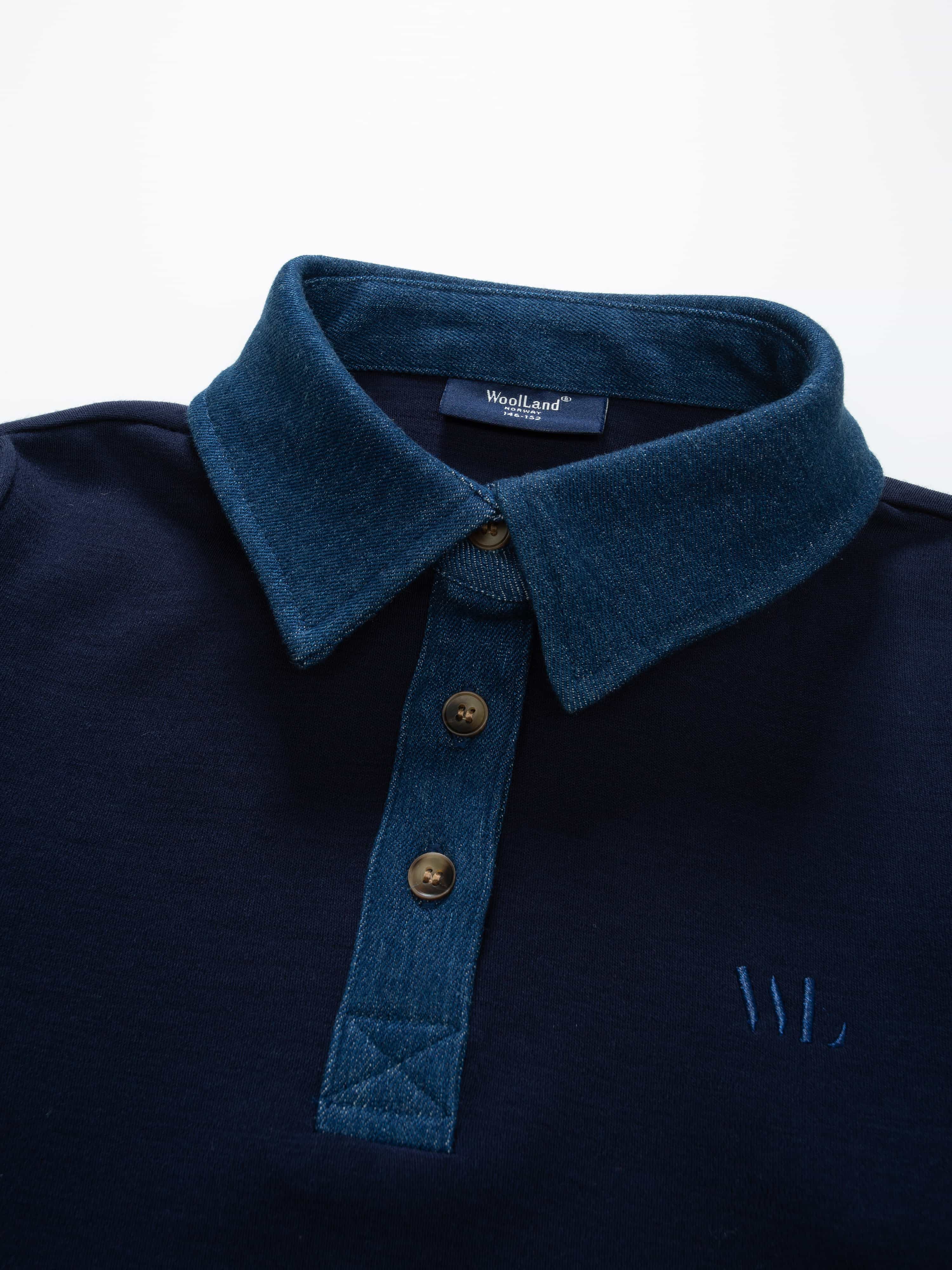 Kvinesdal Polo Sweater  Blue Ink