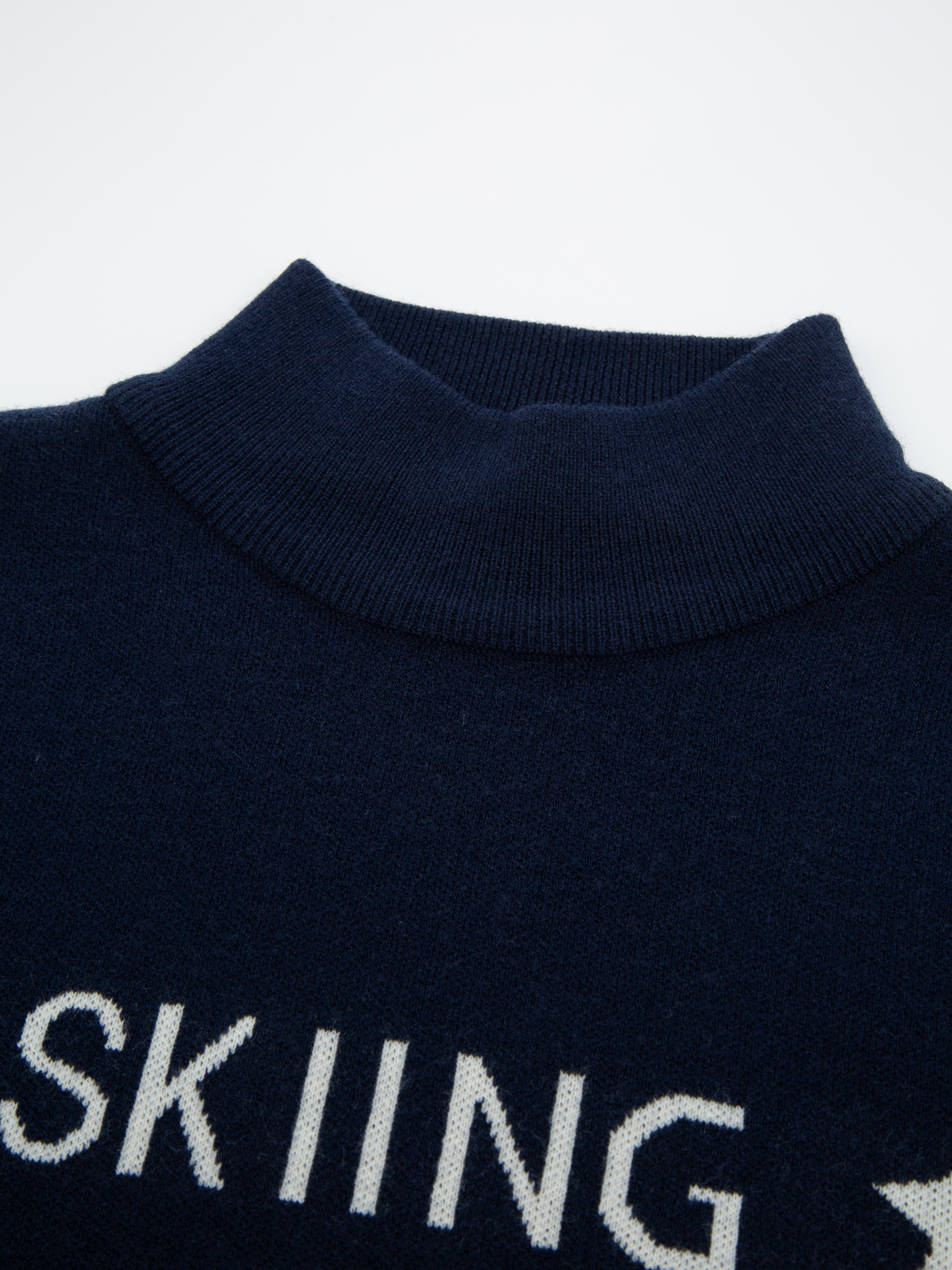 Oppdal Strikkegenser  Blue Ink