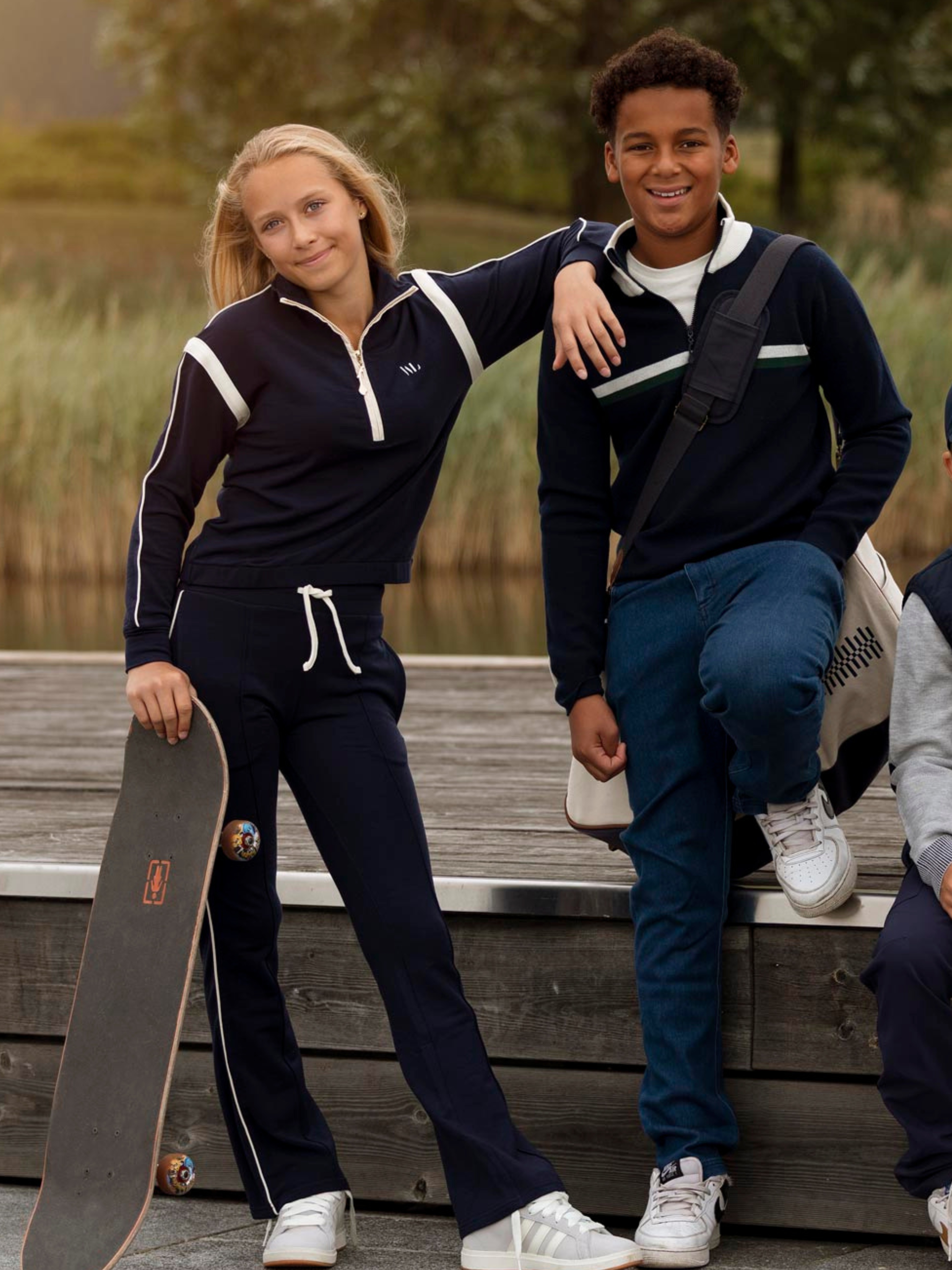 Sandane Wool Sweater  Blue Ink