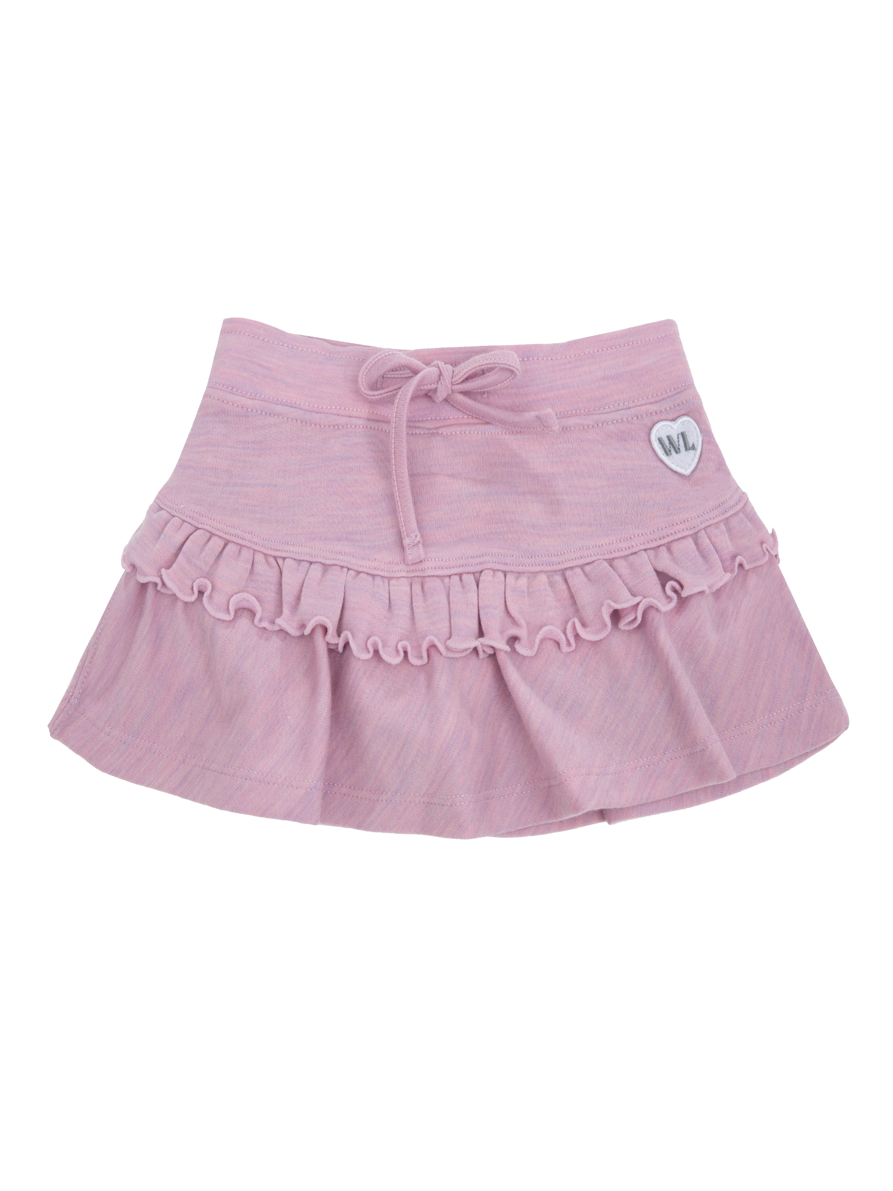 Sandefjord Wool Skirt With Cord Details Light Pink Melange