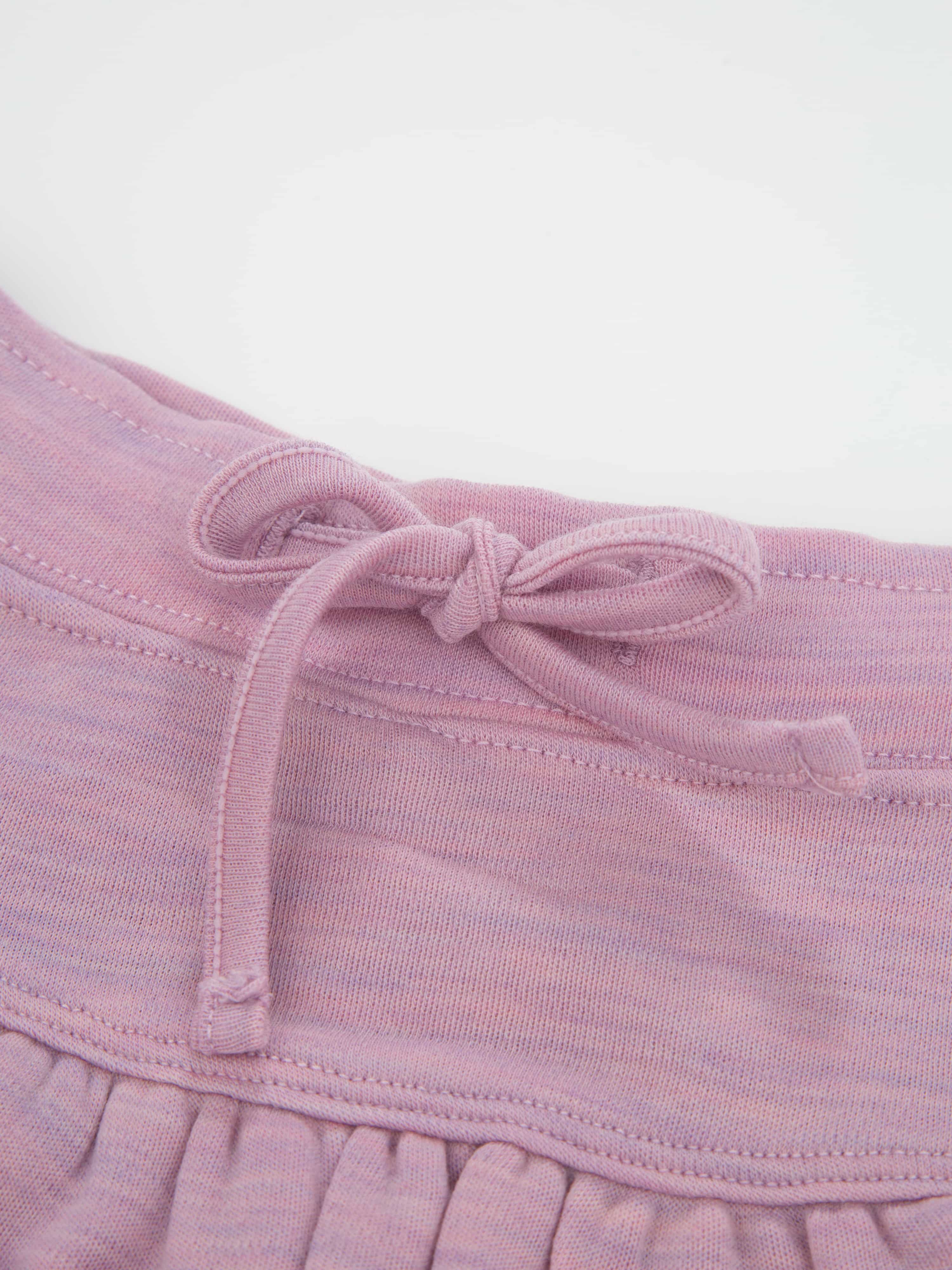 Sandefjord Wool Skirt With Cord Details Light Pink Melange