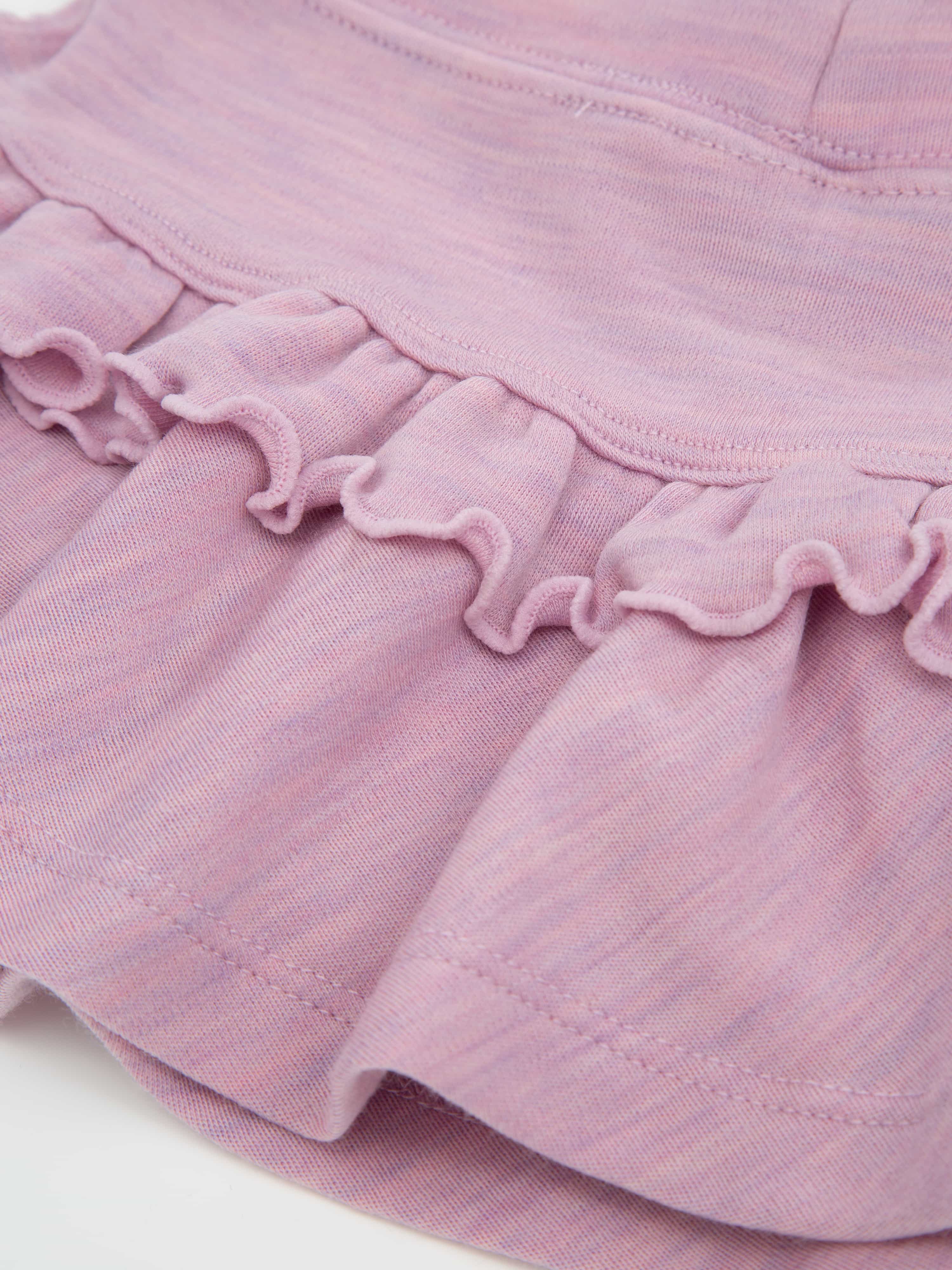 Sandefjord Wool Skirt With Cord Details Light Pink Melange